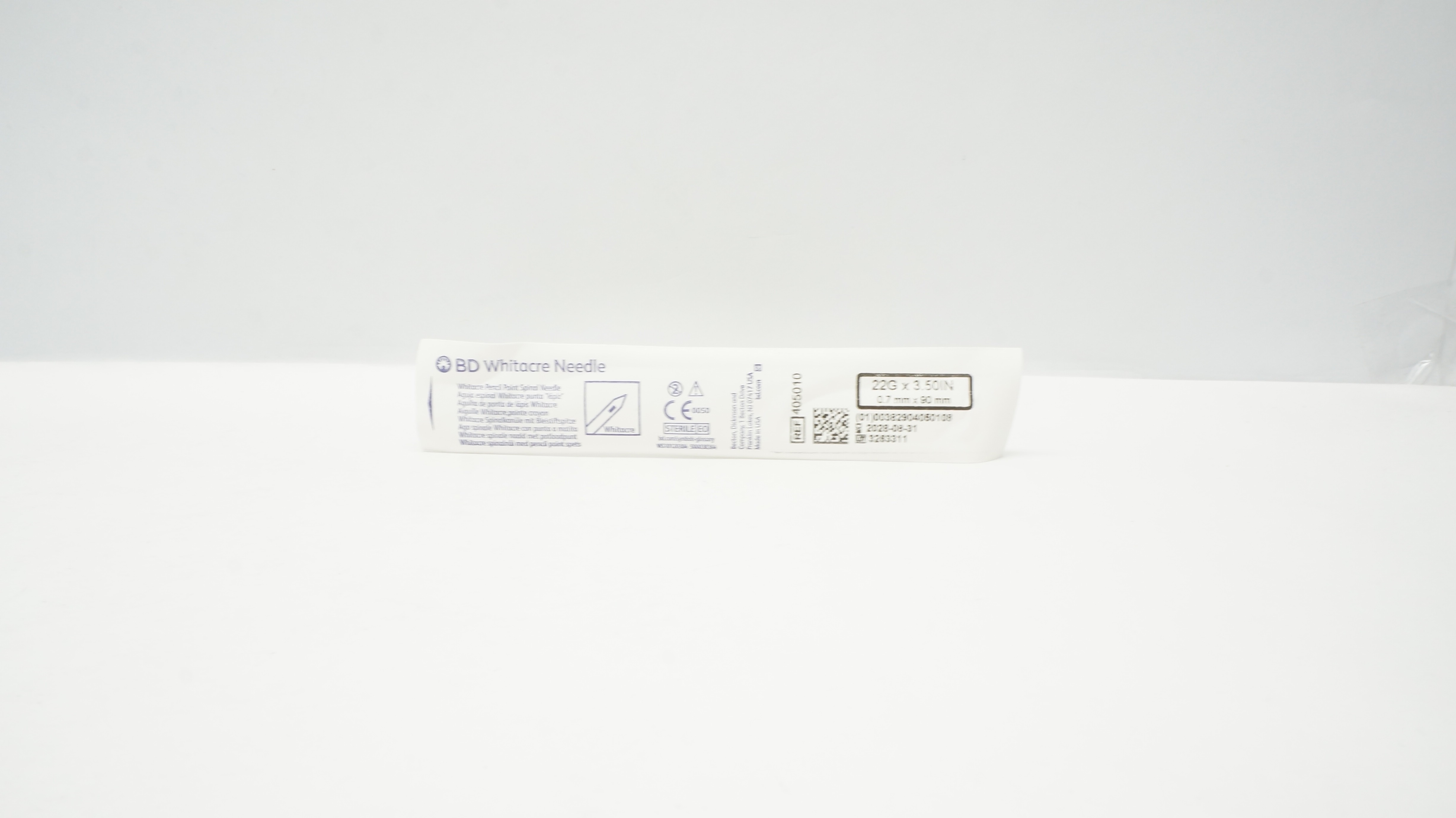 BD 405010 Whitacre Pencil Point Spinal Ndle 22Ga x 3.50inch