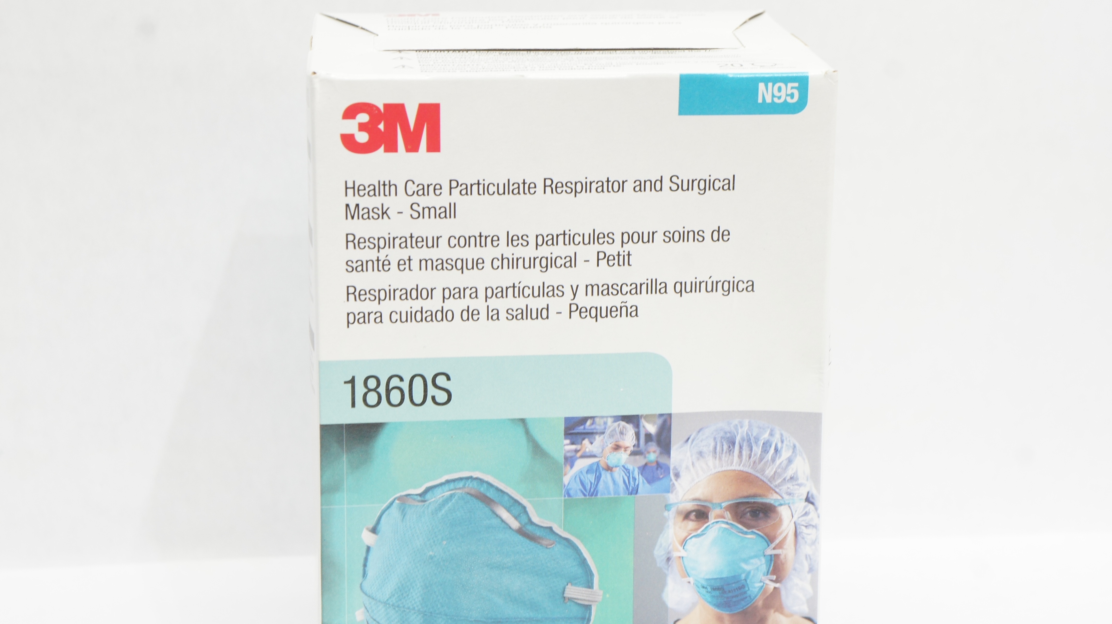3M 1860S Health Care Particulate Respirator and Surgical Mask Small - Box of 20