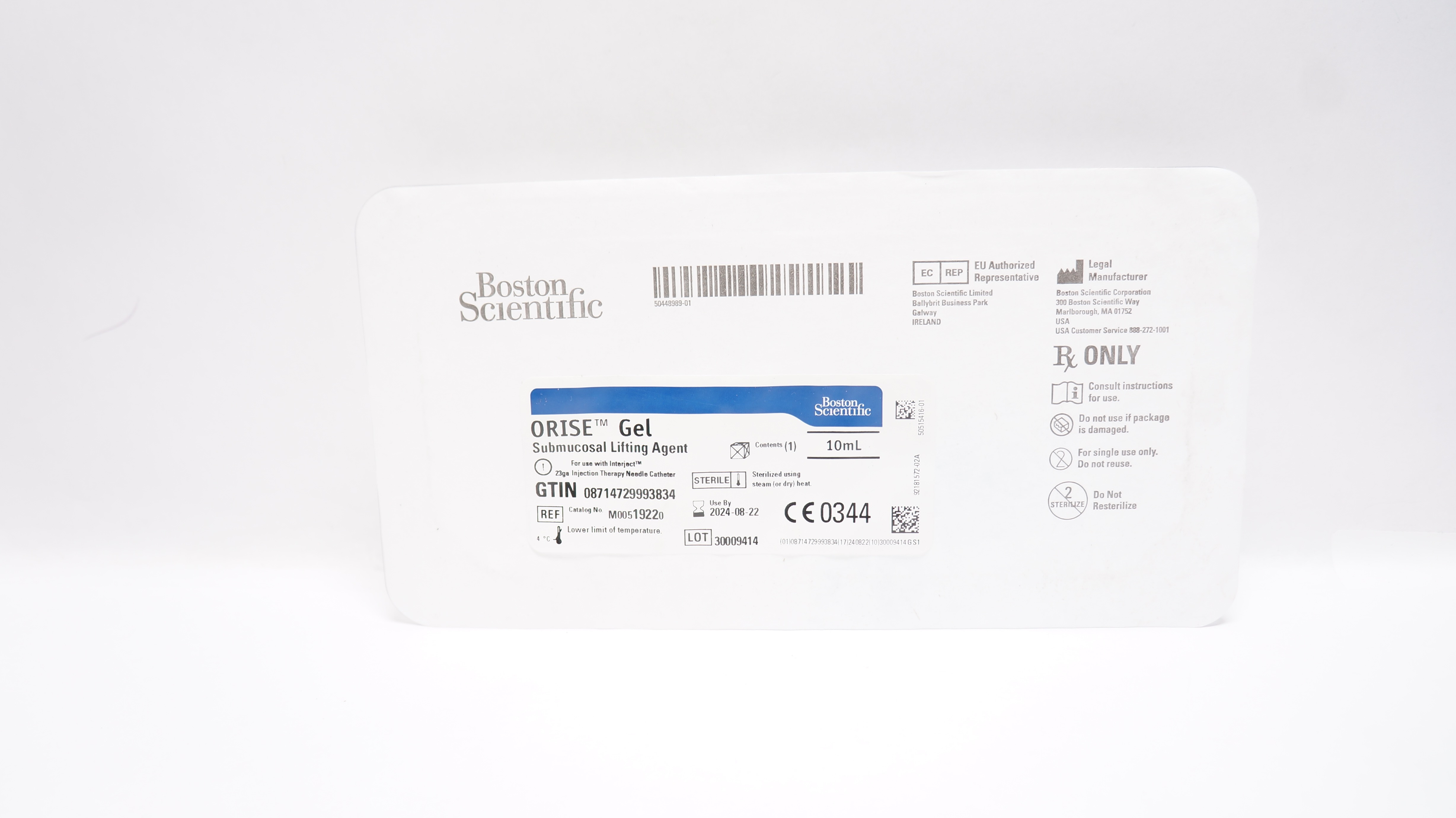 Boston Scientific M00519220 Orise Gel Submucosal Lifting Agent 10mL