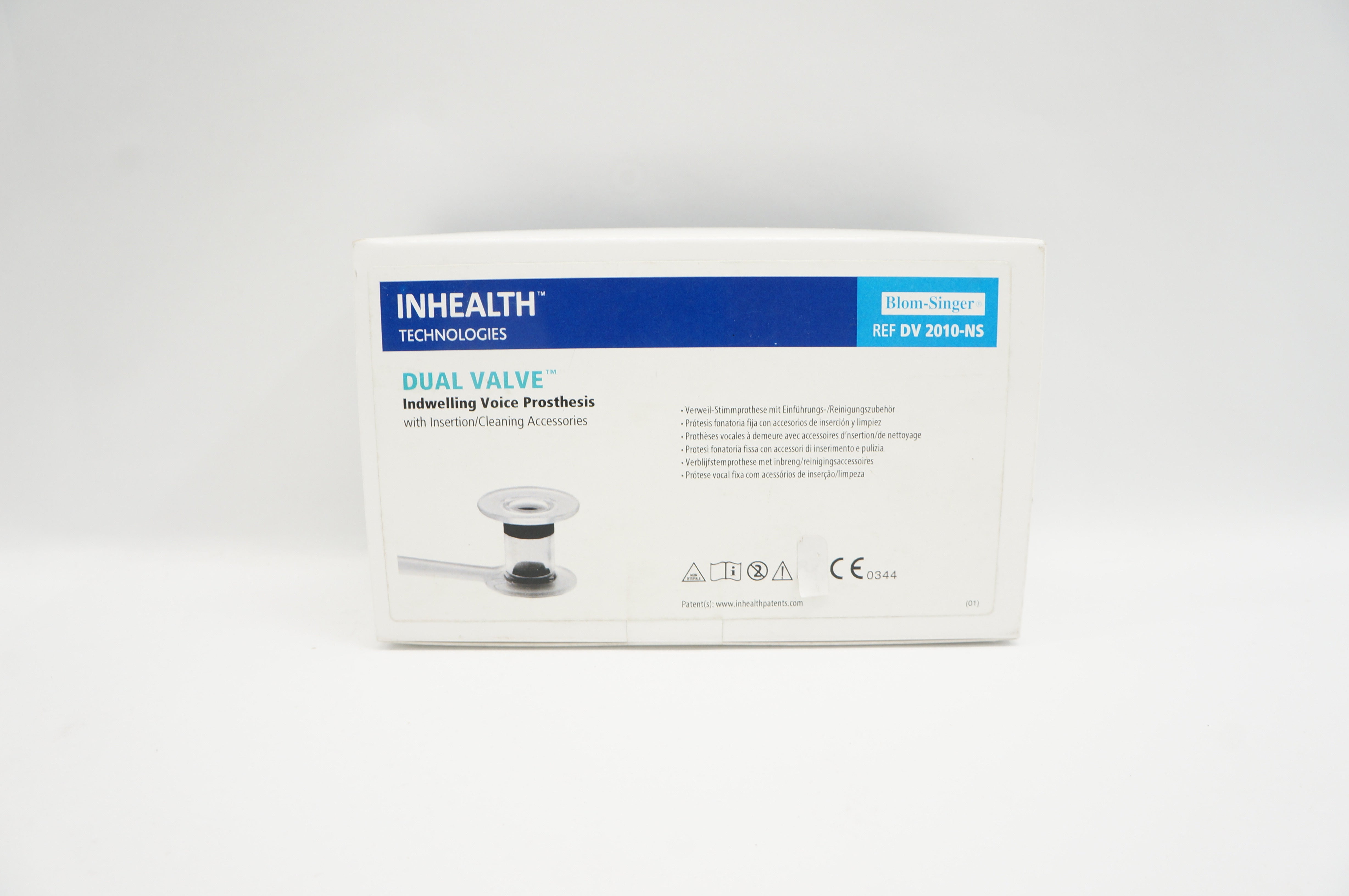 Inhealth Technologies DV 2010-NS Dual Valve Indwelling Voice Prosthesis 20Fr