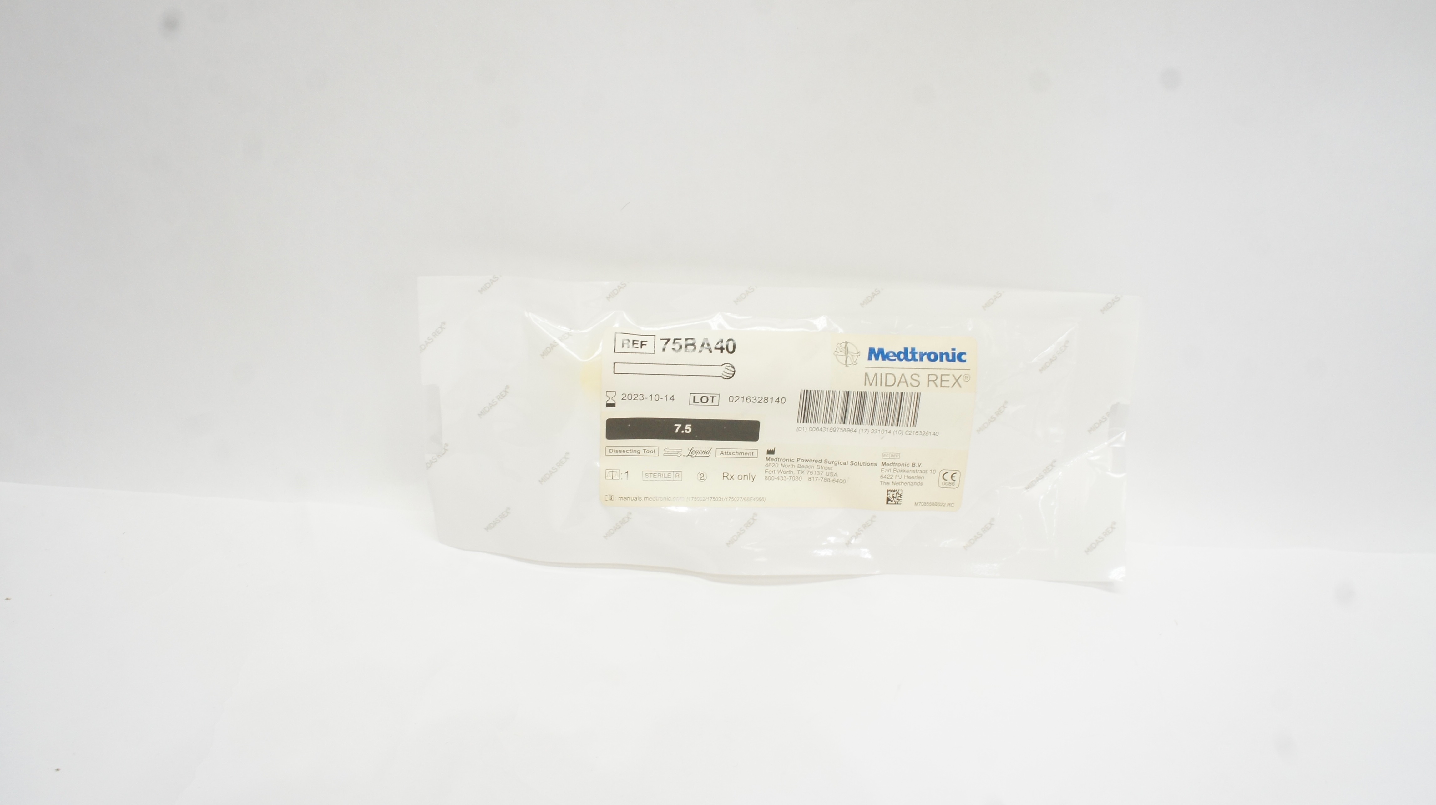 Medtronic 75BA40 Midas Rex, Dissecting Tool Legend 7.5 (x)