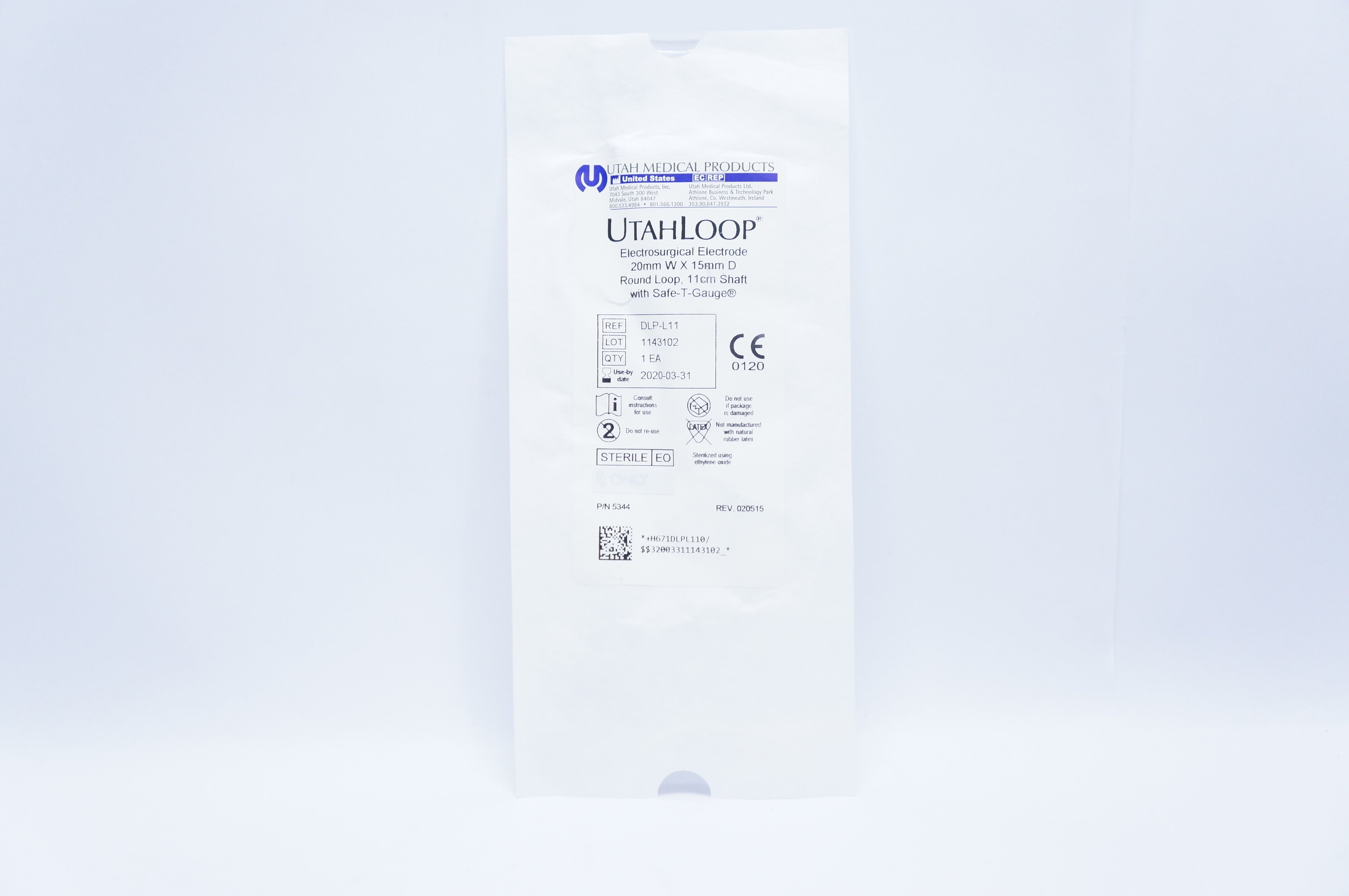 Utah DLP-L11 Utahloop Electrosurgical Electrode 20 x 15mm x11cm (x)