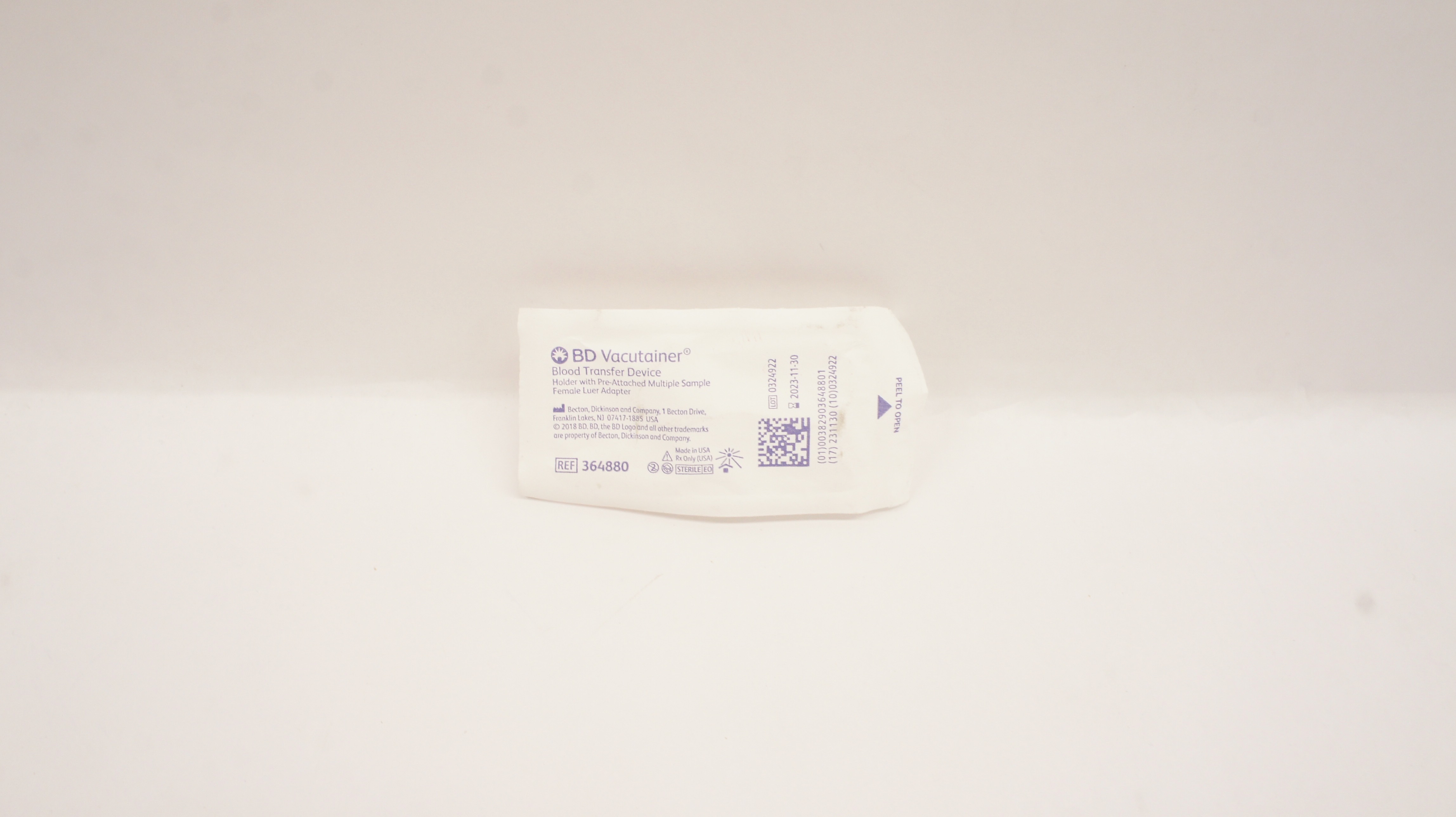 BD 364880 Vacutainer Blood Transfer Device