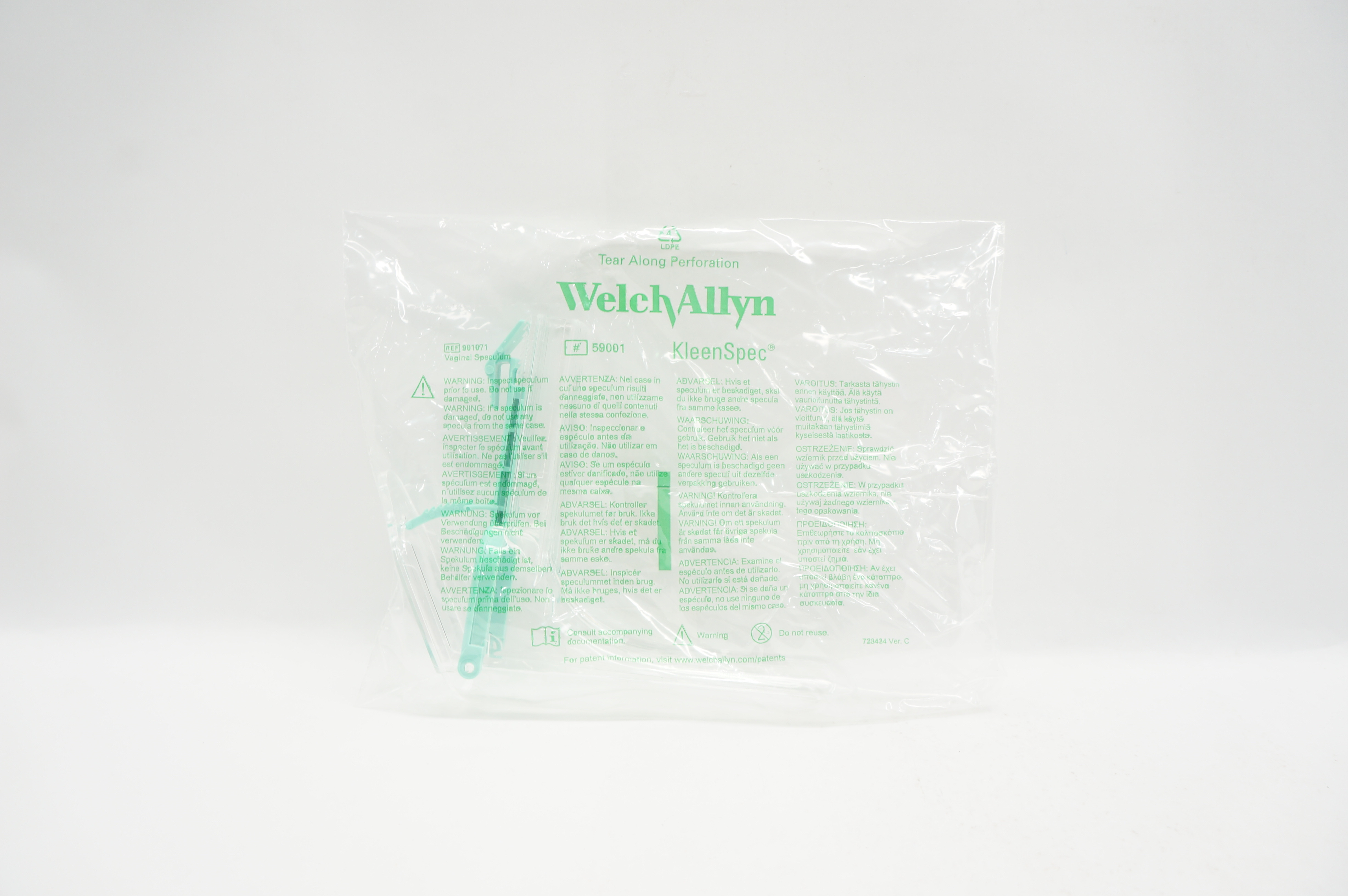 Welch Allyn 901071 KleenSpec Vaginal Speculum, Large