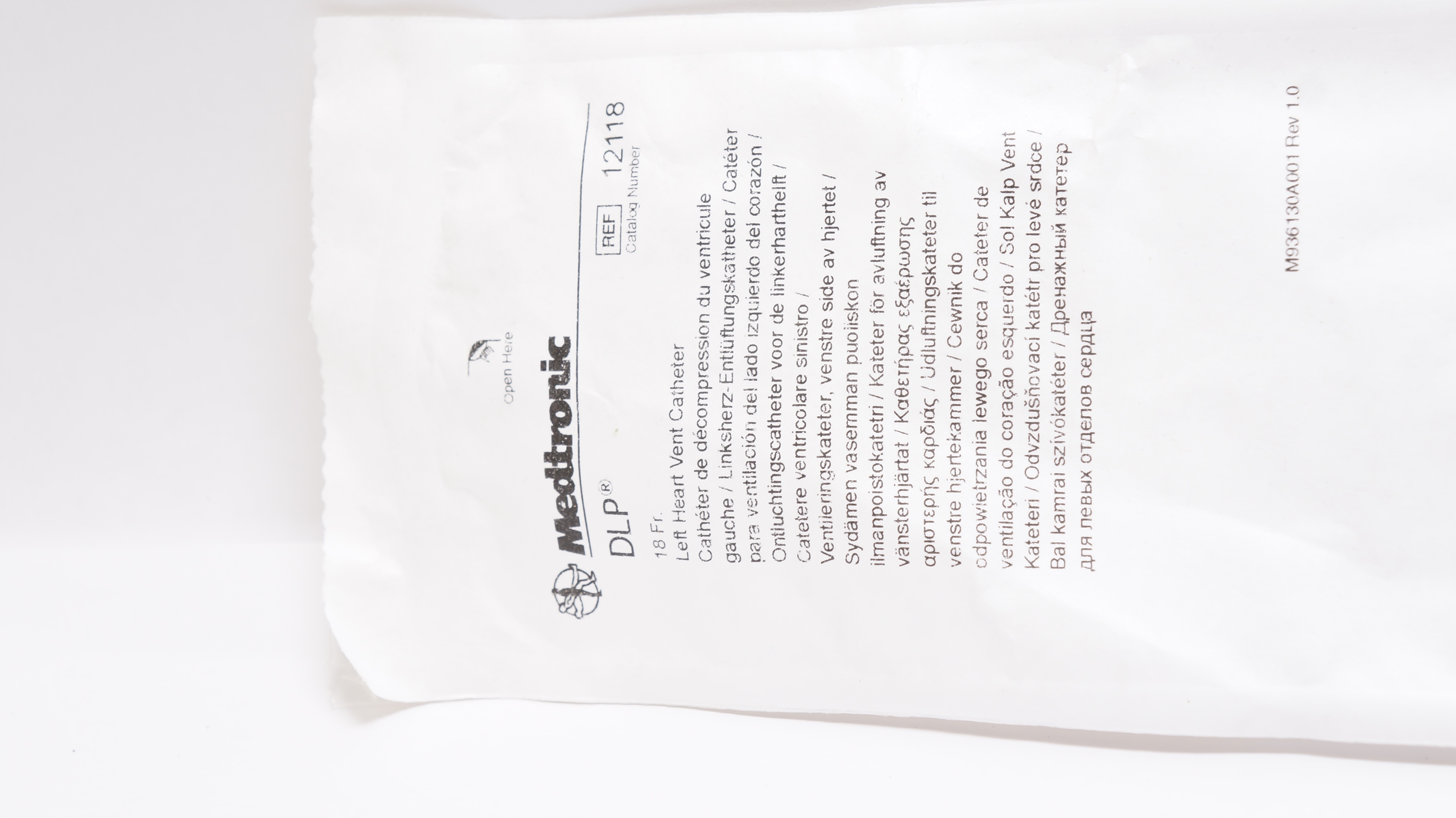 Medtronic 12118 DLP 18Fr Left Heart Vent Cath. (x)