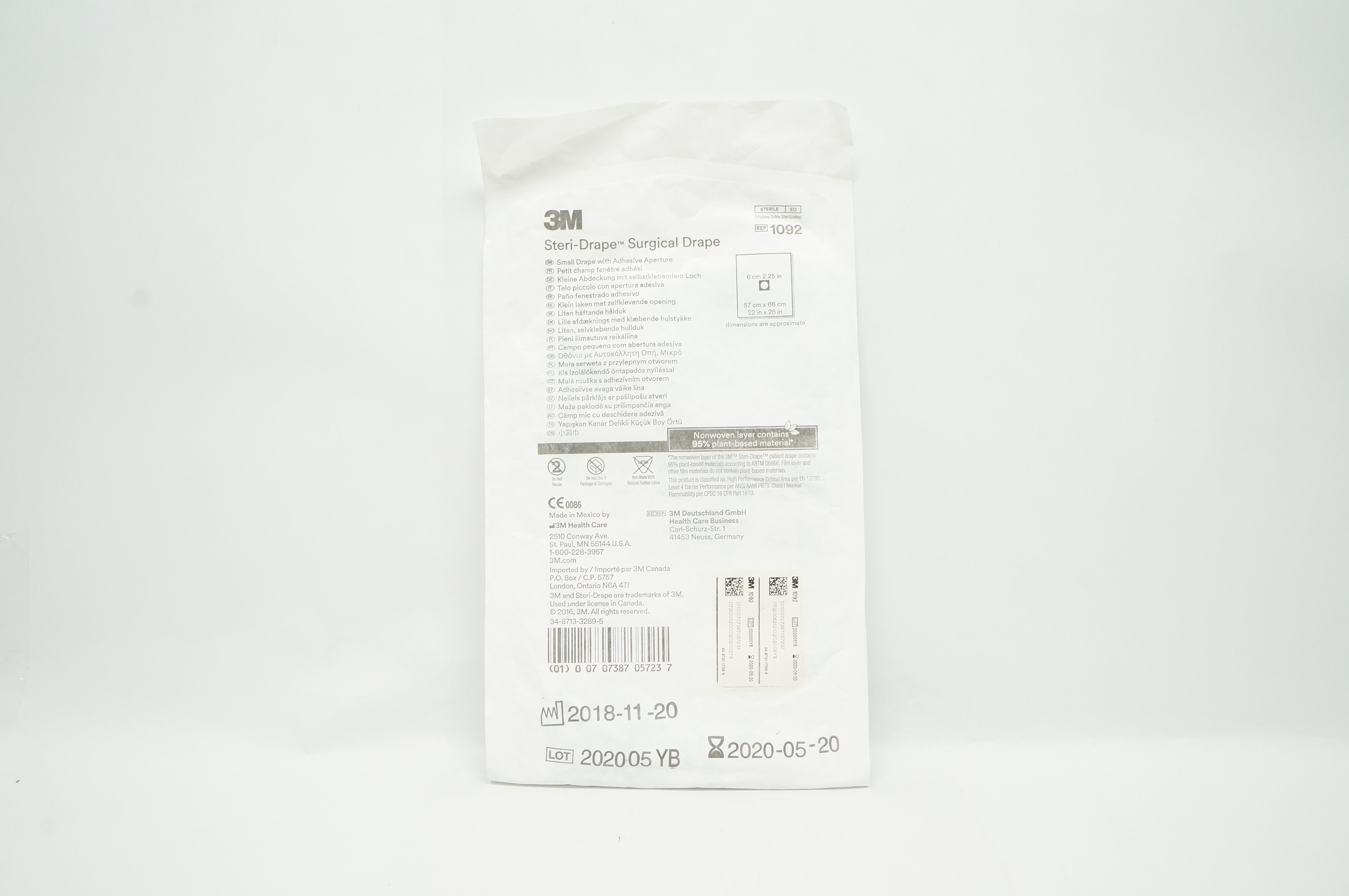 3M 1092 Steri-Drape Surgical Drape 22inch x 25inch (x)