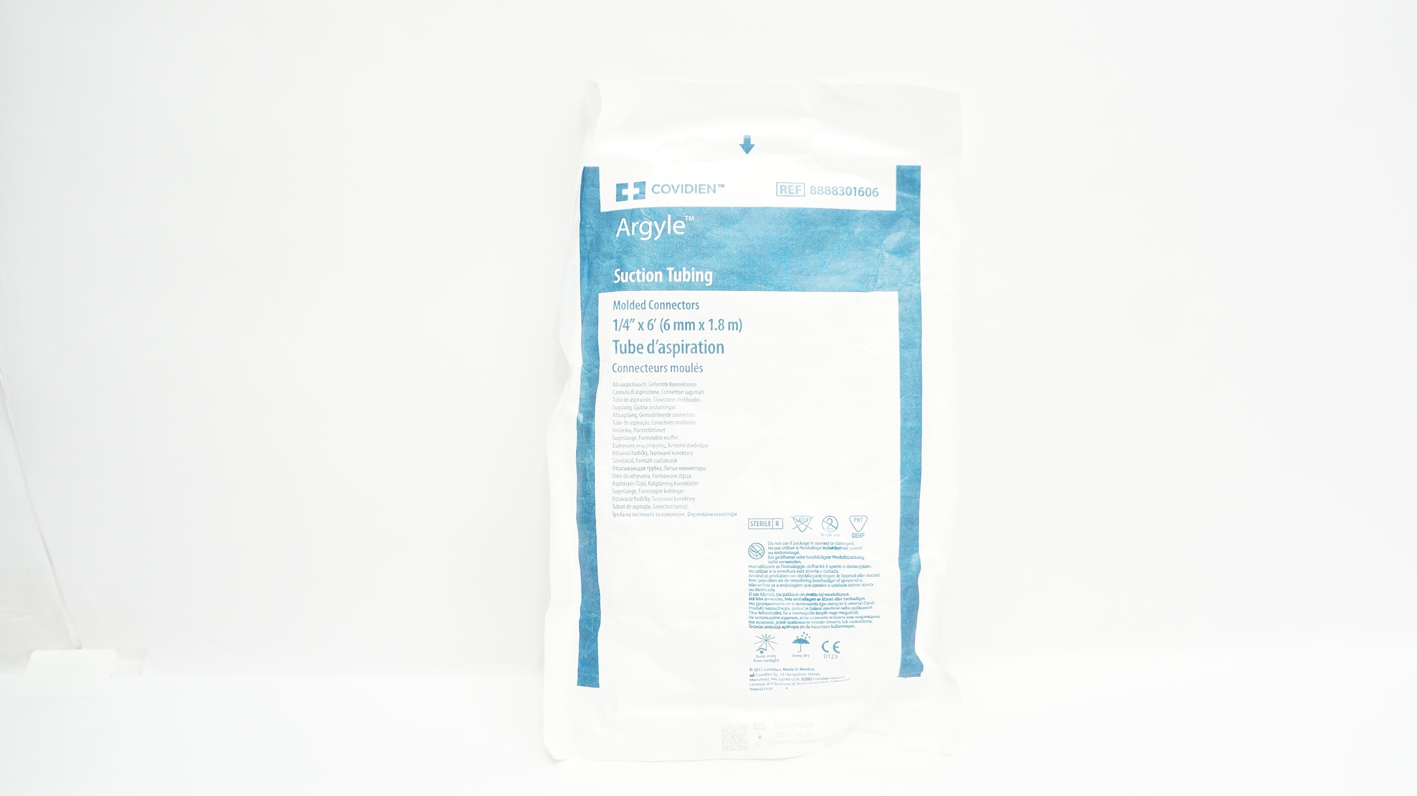 Covidien 8888301606 Argyle Suction Tubing Molded Connectors 1/4inch x 6Fr. (x)