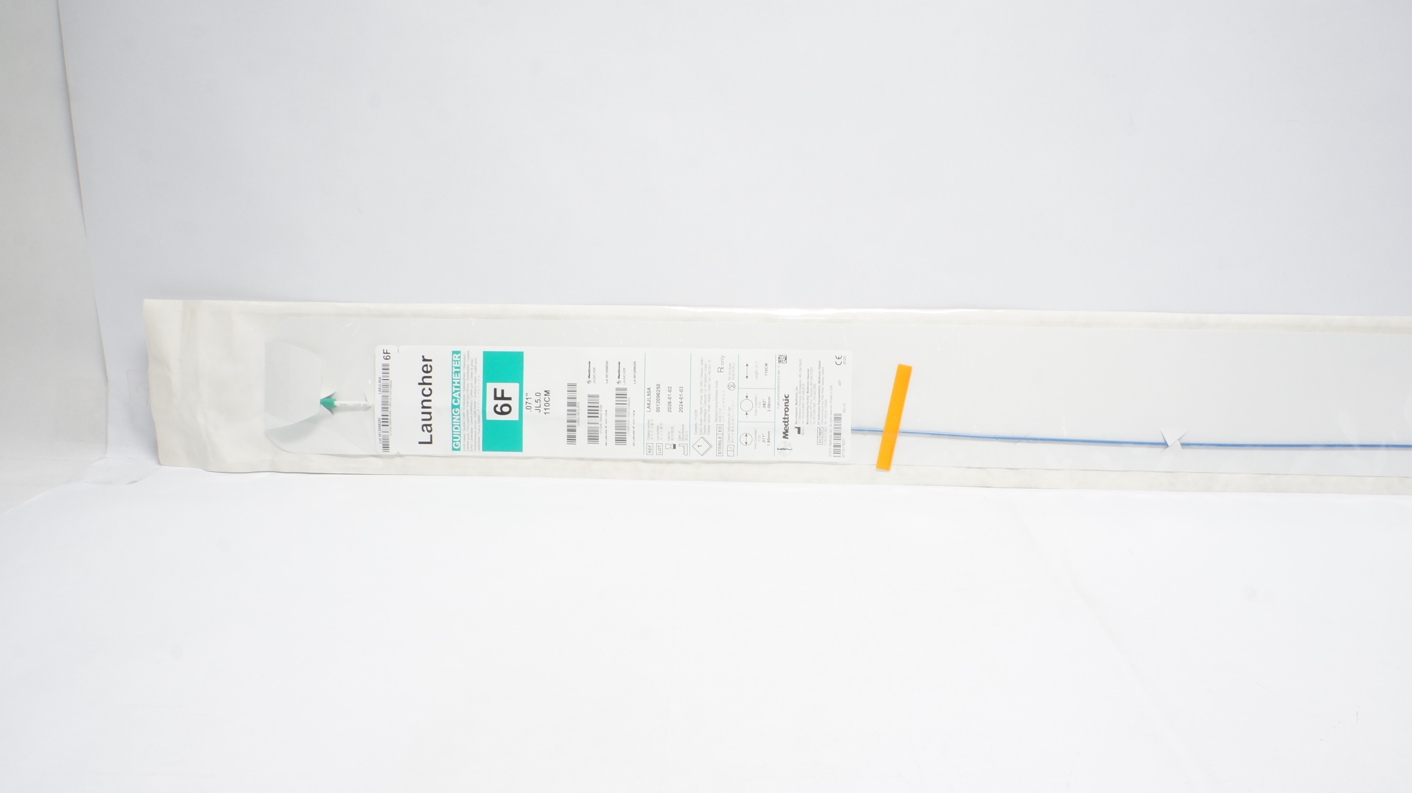 Medtronic LA6JL50A Launcher Guiding Cath. 6F .071In JL5.0 110cm