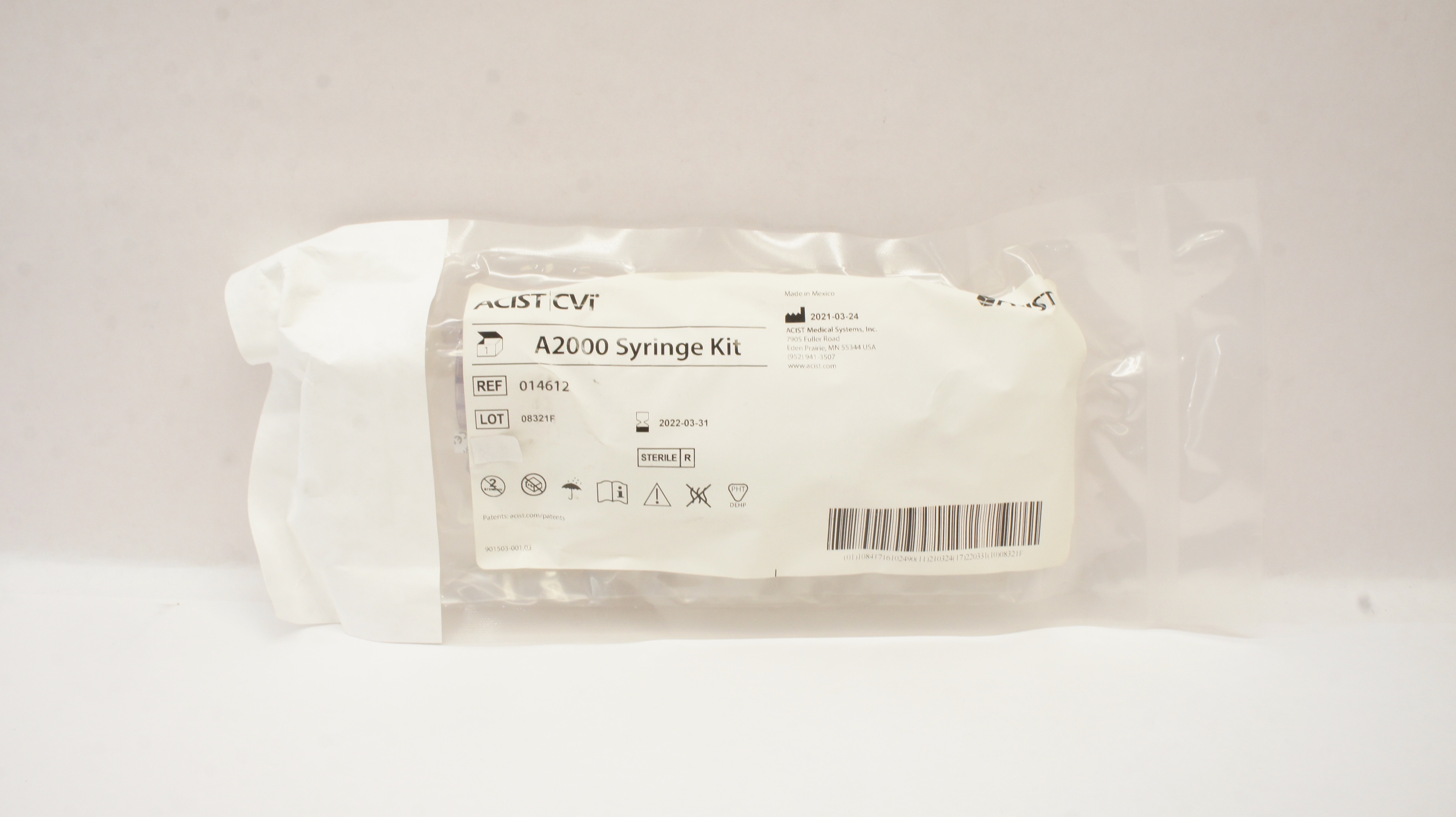 ACIST 014612 CVi  A2000 SYRINGE KIT (x)