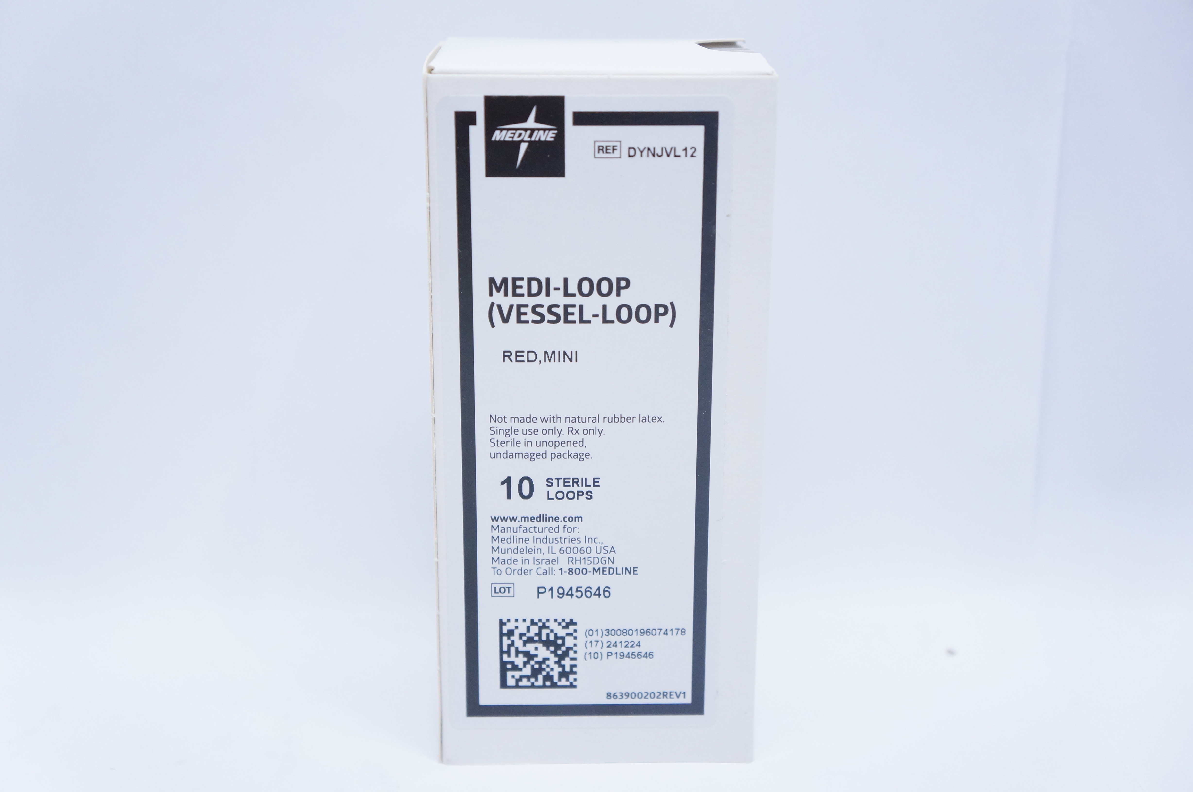 Medline DYNJVL12 Medi-Loop Red, Mini - Box of 10