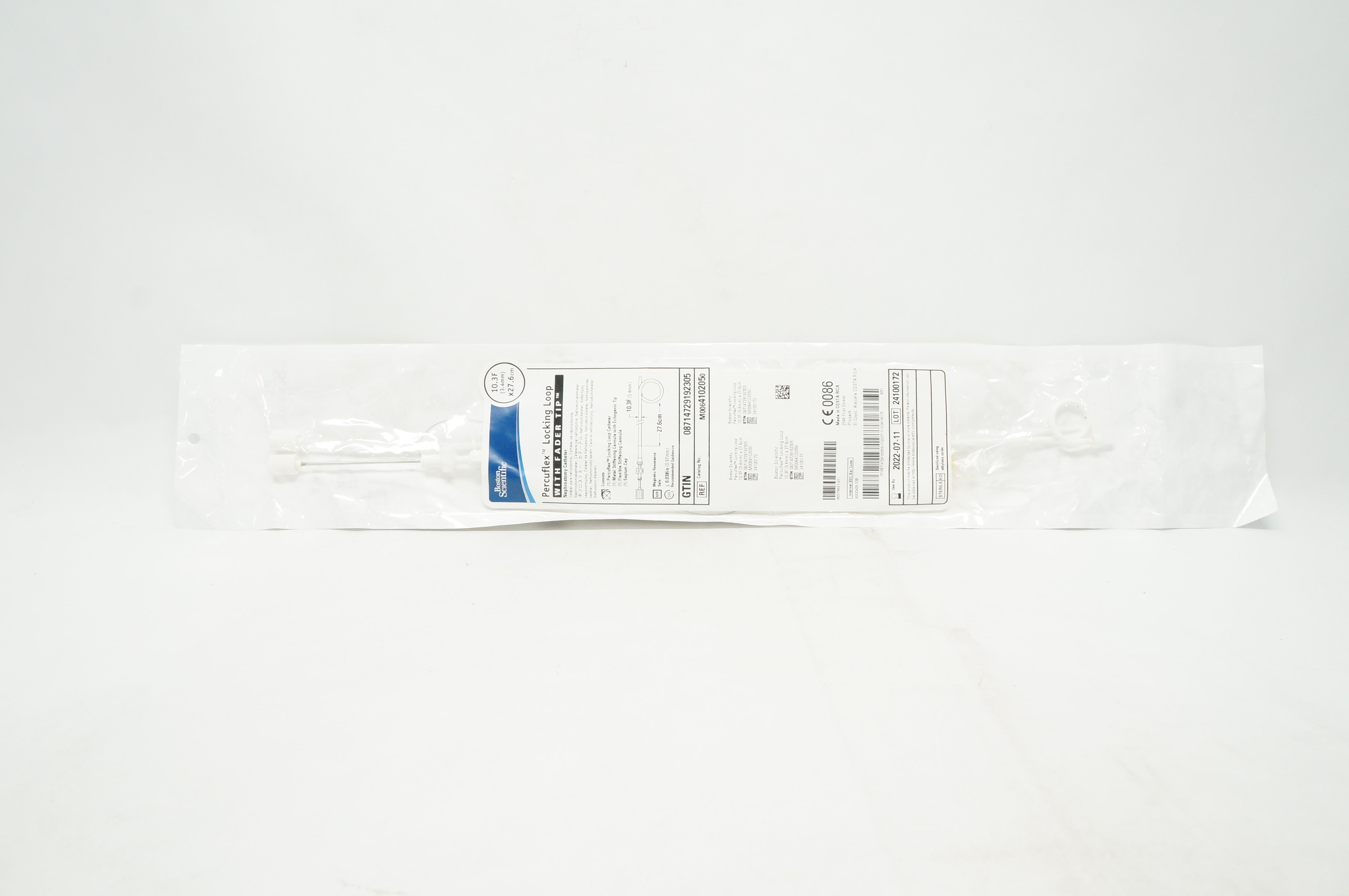 Boston Scientific M0064102050 Percuflex Locking Loop w/Fader Tip 10.3F x 27.6cm