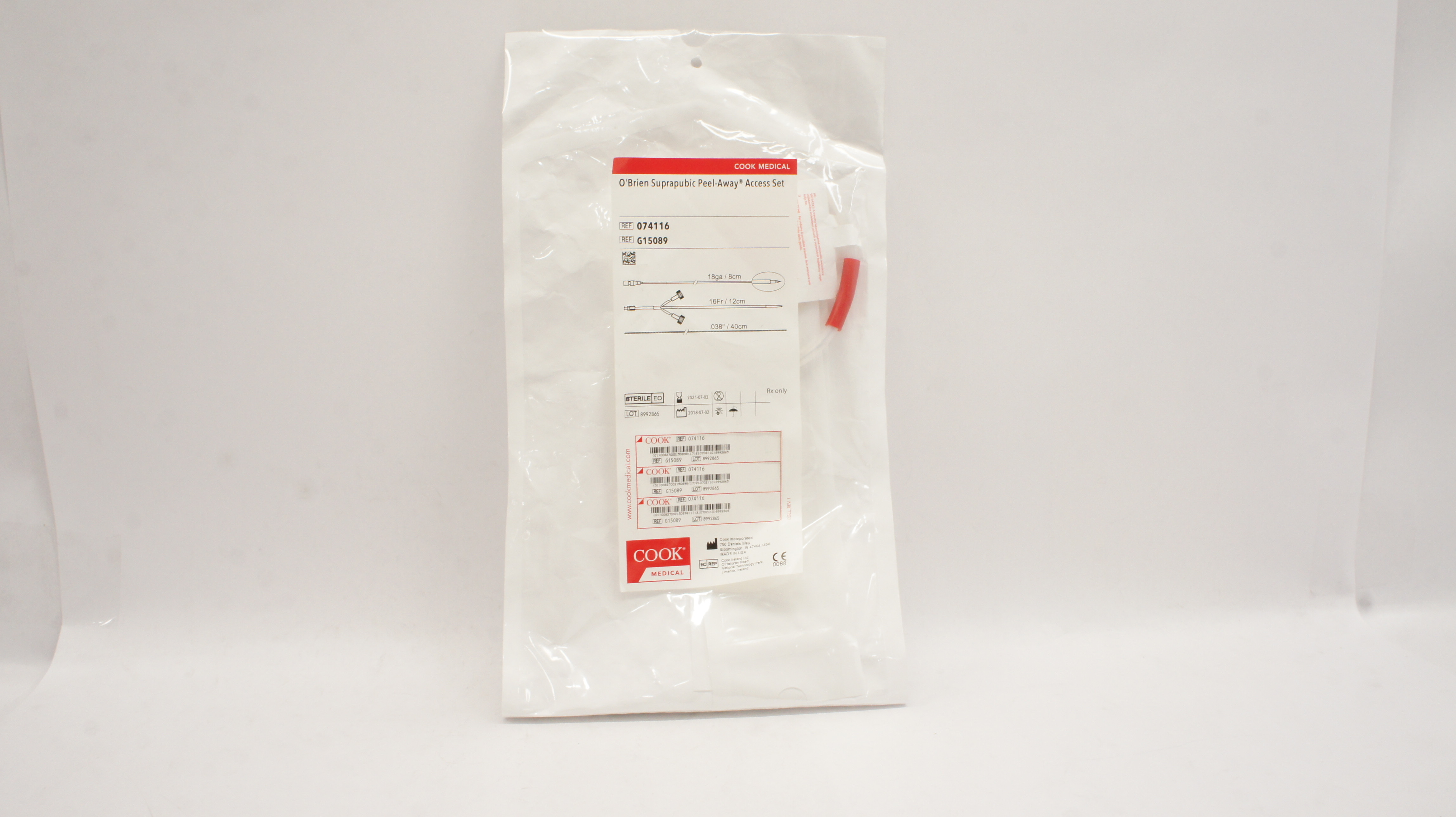 Cook Medical G15089 O'Brien Suprapubic Peel-Away Access Set 16Fr. (x)