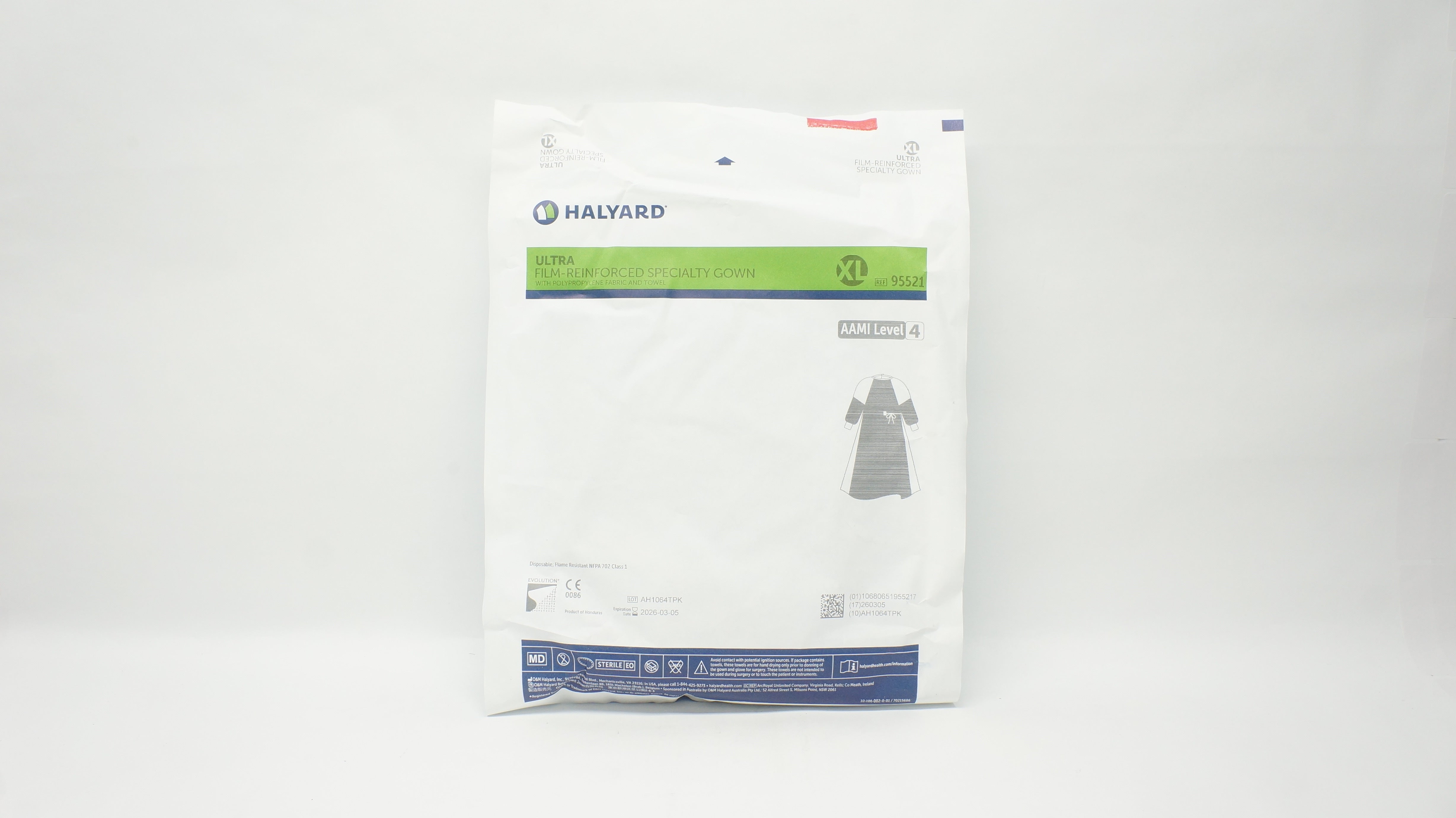 Halyard 95521 Ultra Film-Reinforced Specialty Gown XL