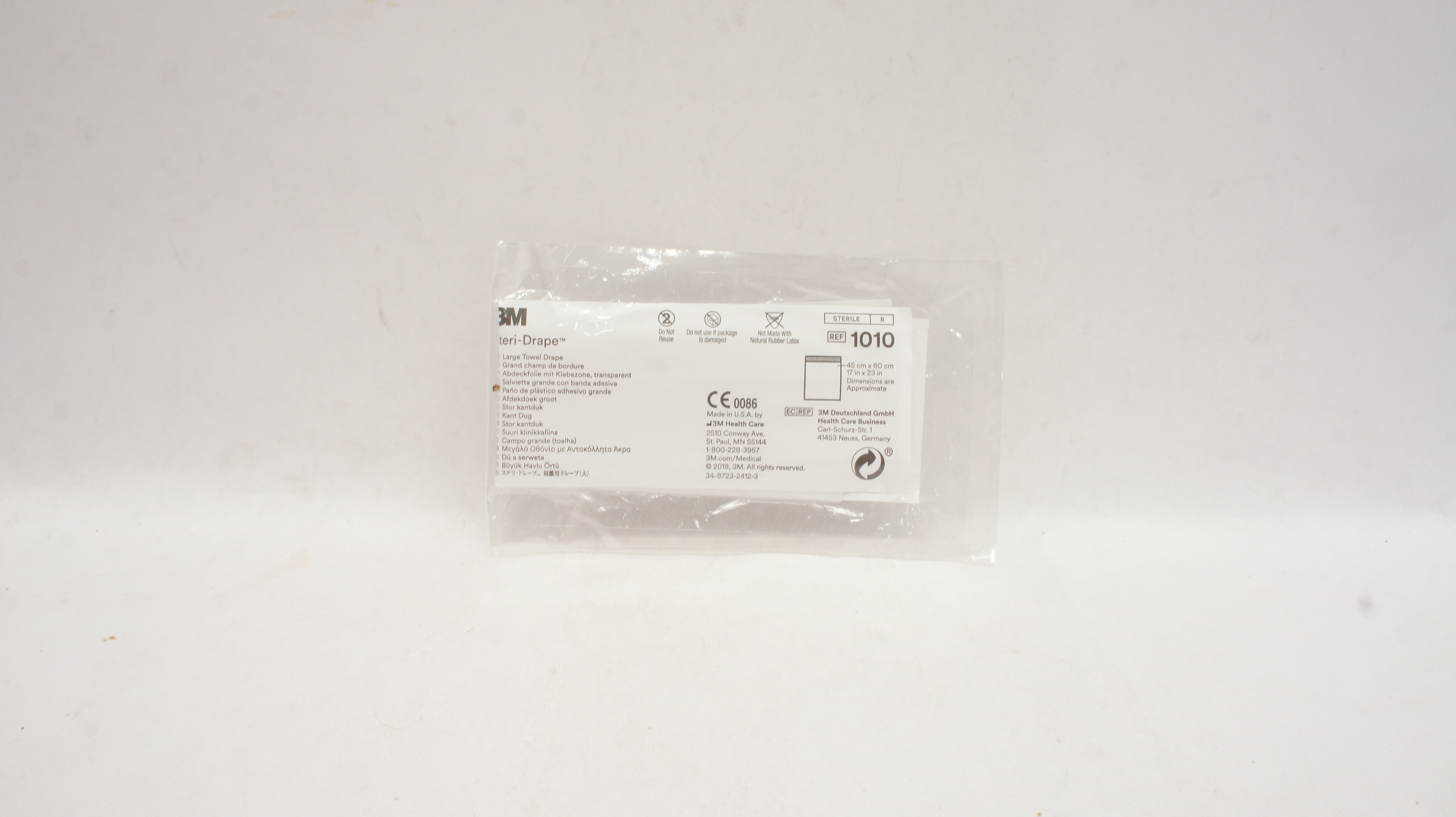 3M 1010 Steri-Drape Large Towel Drape 17 inch x 23 inch (Approx.)