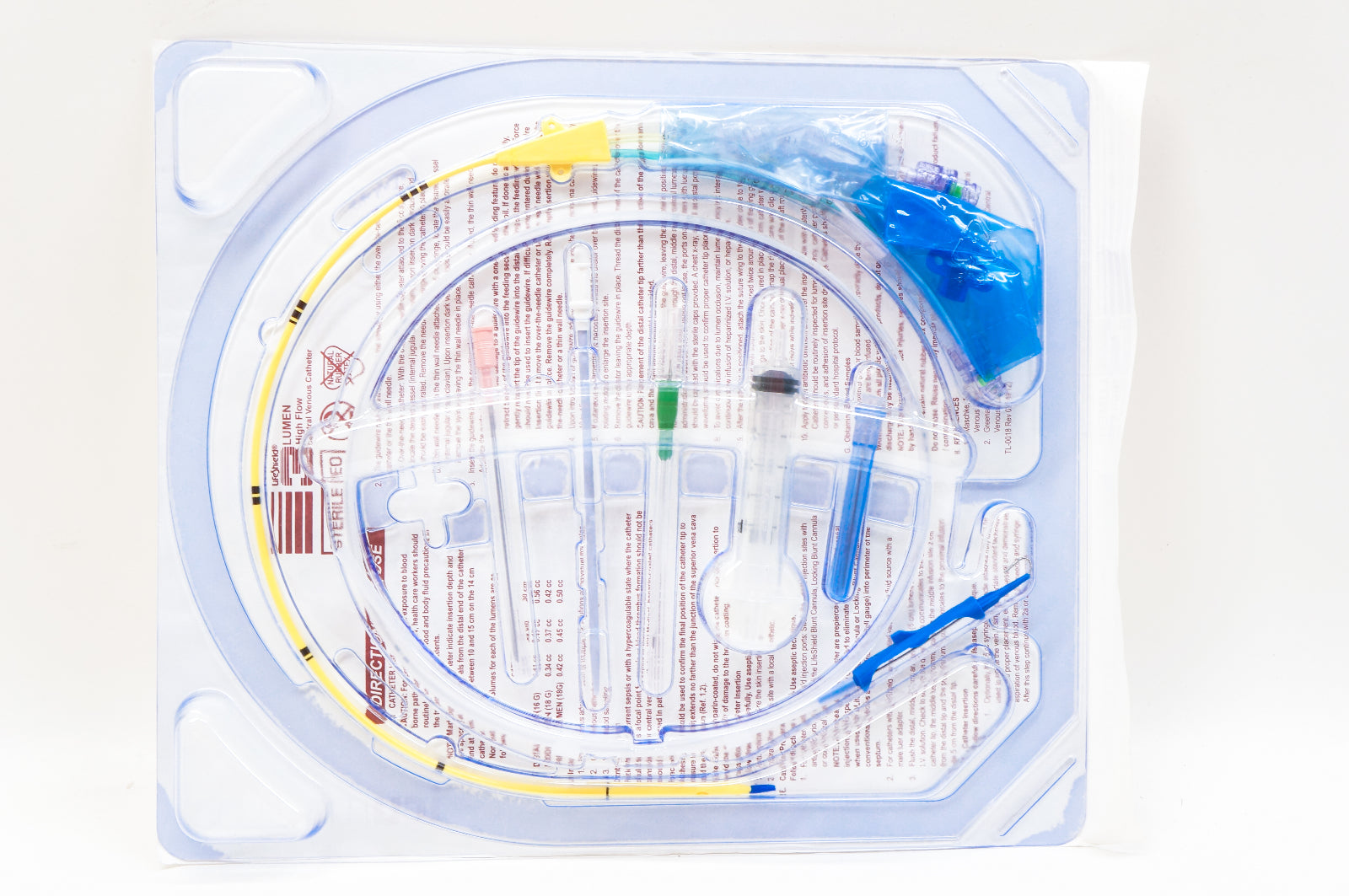 ICU Medical 41413-15 Central Venous Cath., Heparin Coated, 3 Lumen, 16/18/18G(x)
