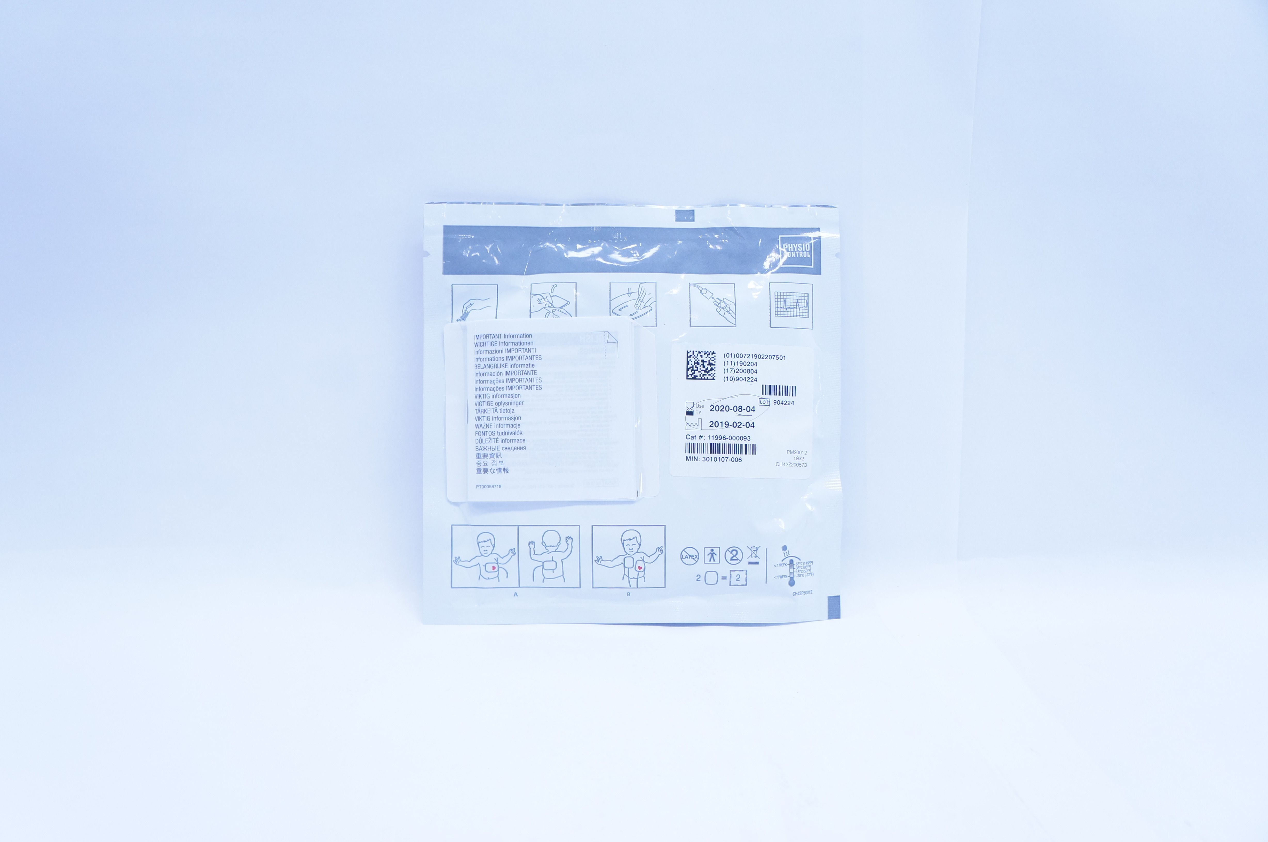 Physio-Control 11996-000093 Pediatric Pacing Defibrillation ECG Electrodes (x)