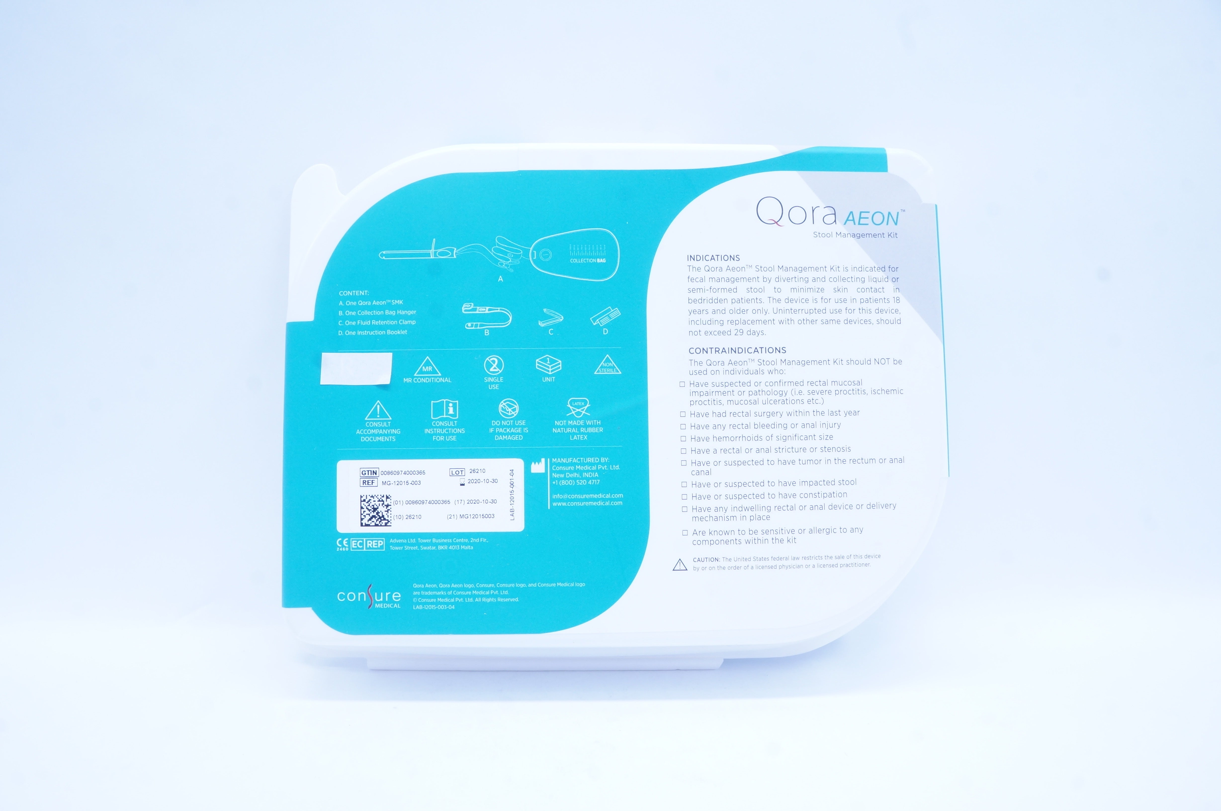 Consure Medical MG-12015-003 Qora Aeon Stool Management Kit (x)