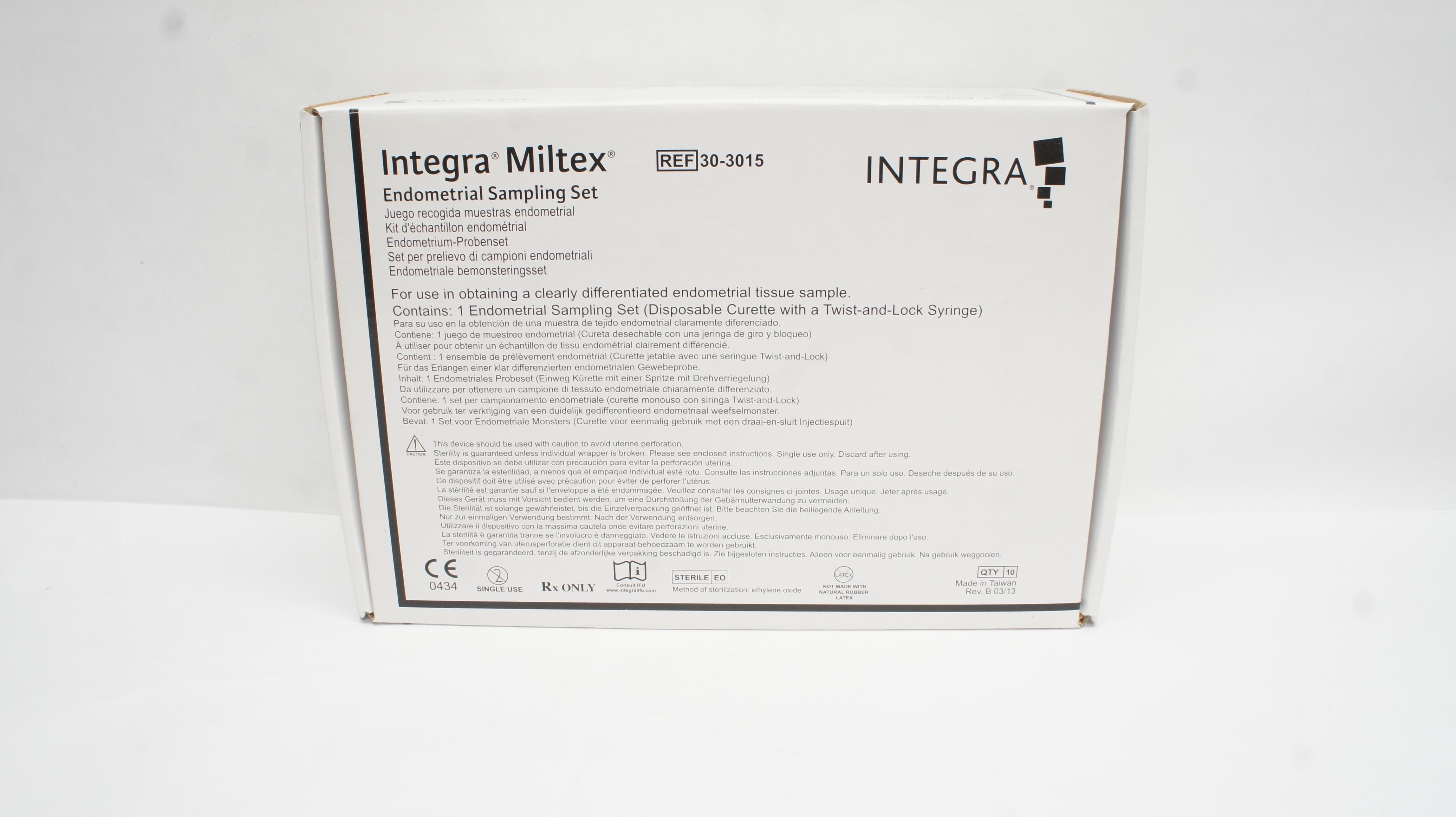 Panpac Medical 30-3015 Integra Miltex Endometrial Sampling Set (x) - Box of 8