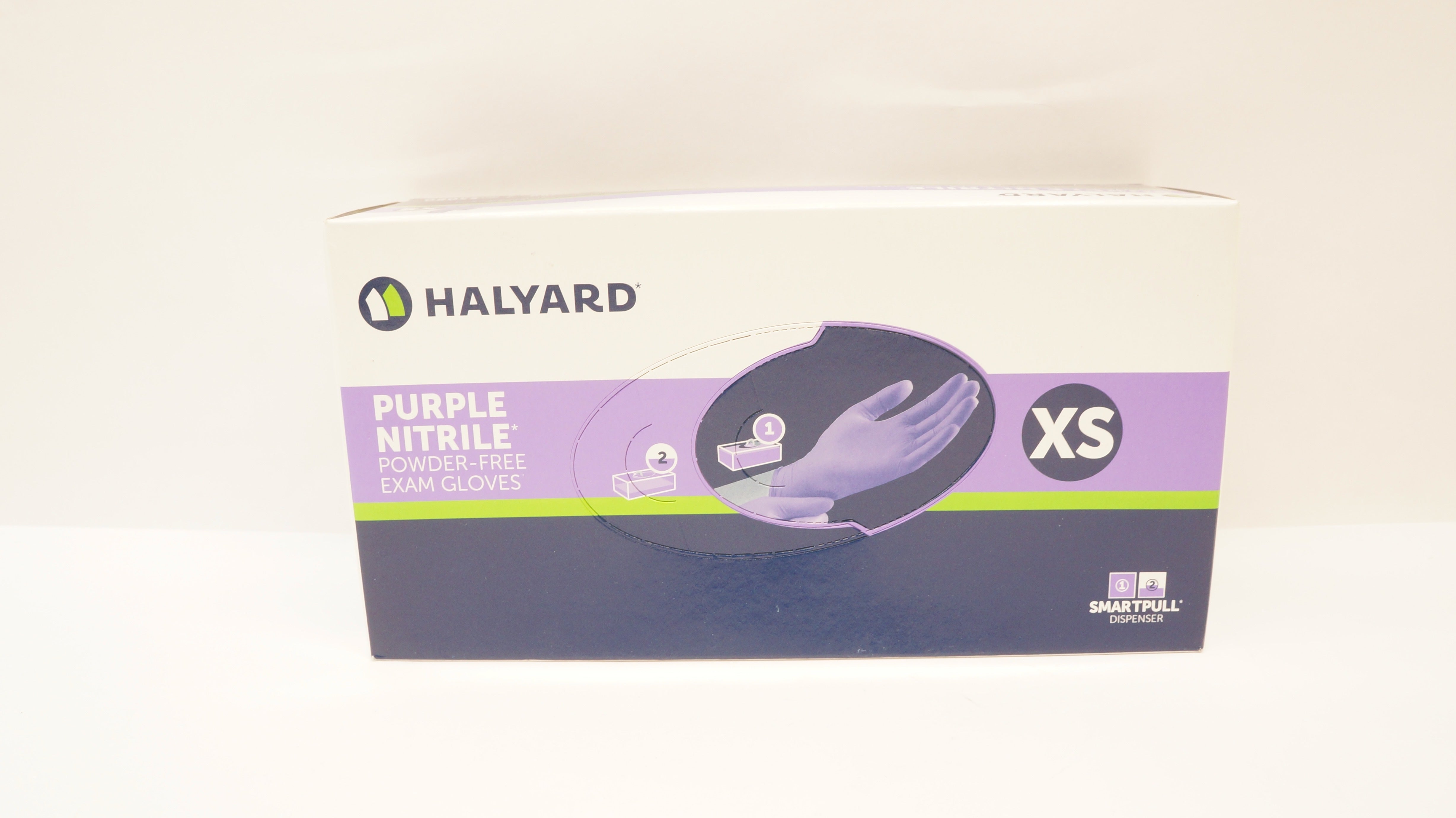 Halyard 55080 Purple Nitrile Powder-Free Exam Gloves XS (x) - Box of 100