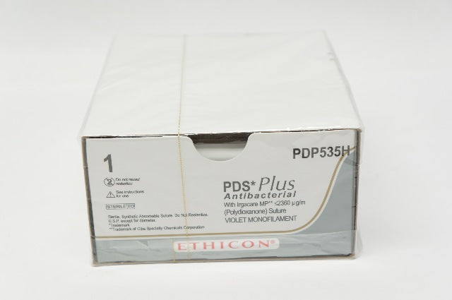 Ethicon PDP535H 1 PDS Plus, OS-6, 36mm 1/2c Reverse Cutting, 27in (x)- Box of 36