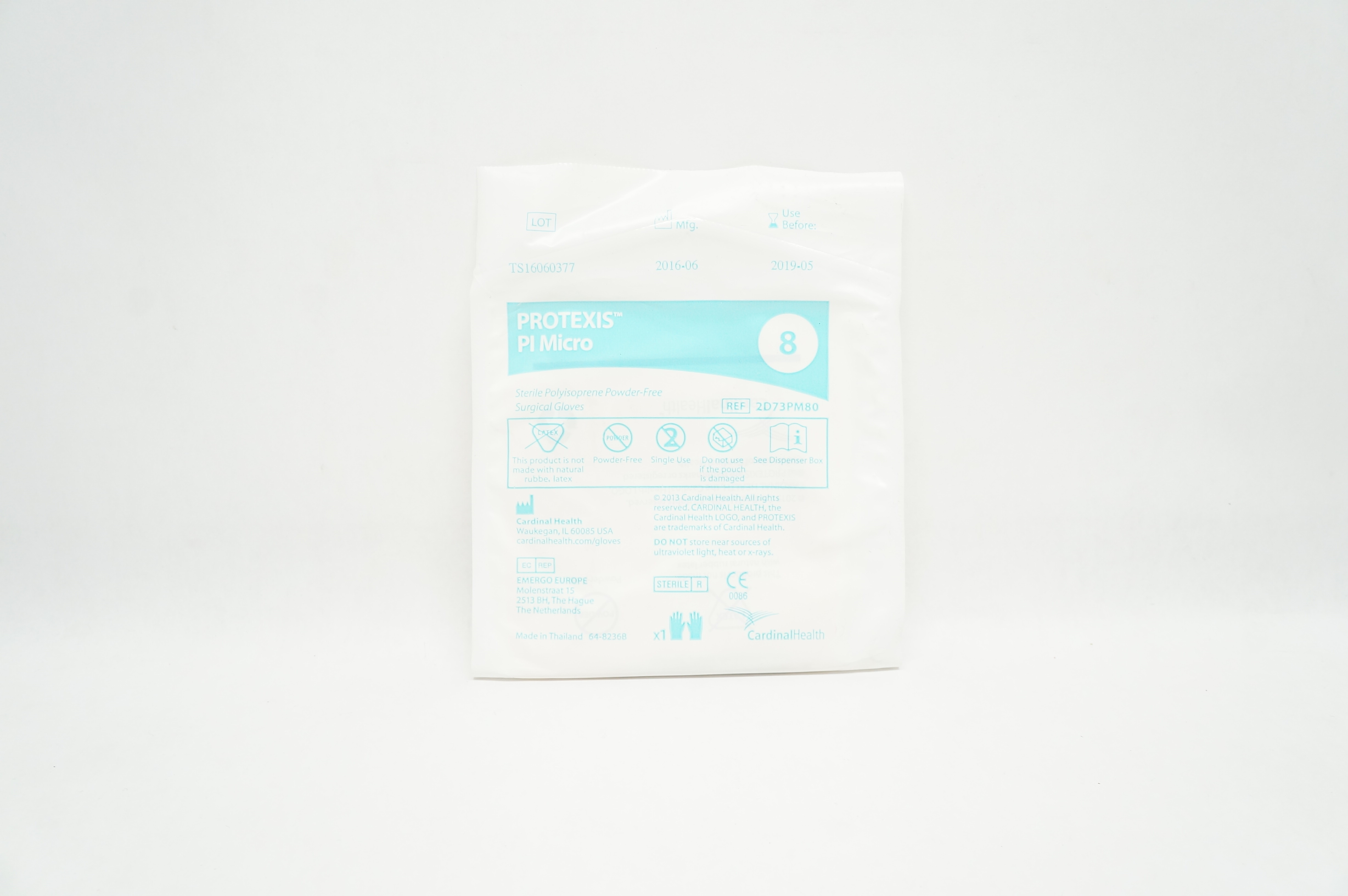 Cardinal Health 2D73PM80 Protexis Pl Micro Polyisoprene Surgical Gloves Size8(x)