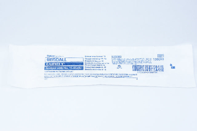 Tyco Healthcare 139093 Kendall Curity Scalpel with No. 15 Blade