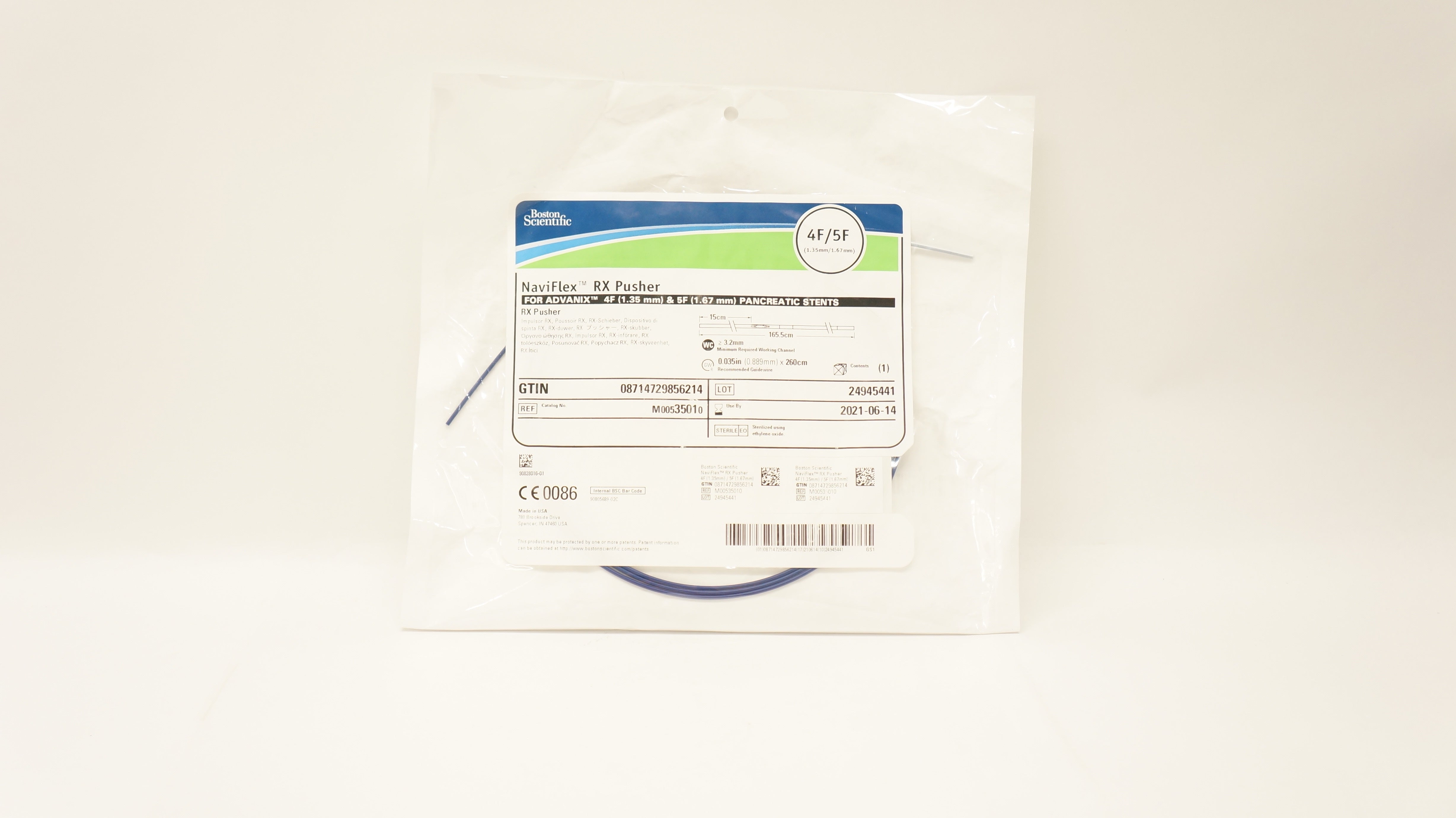 Boston Scientific 3501 NaviFlex RX Pusher For Advanix 4F&5F Pancreatic Stnts (x)