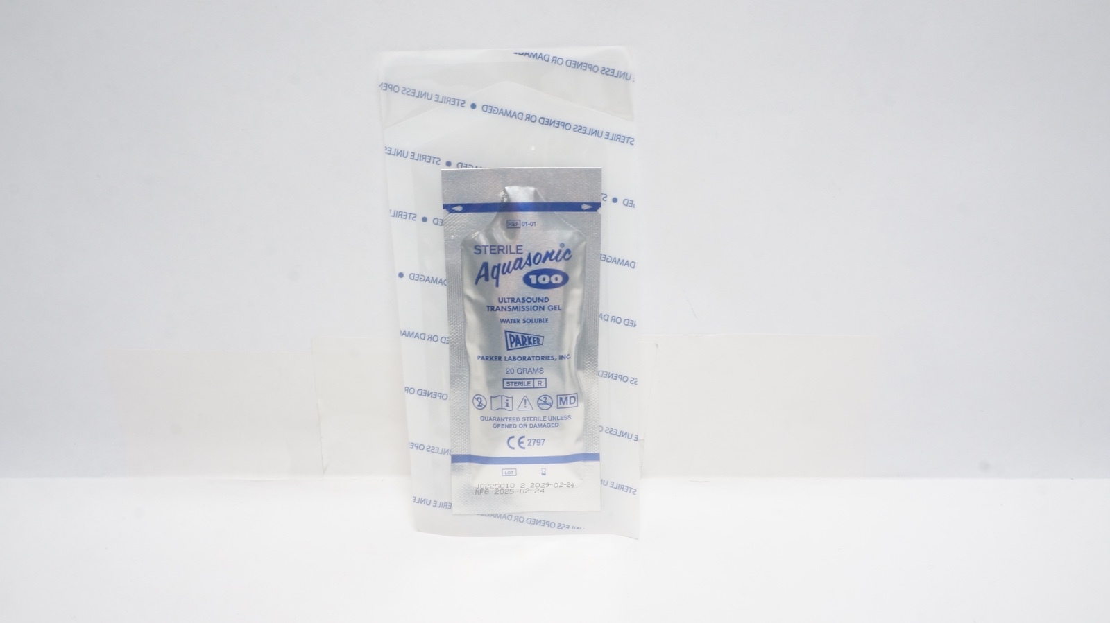 Parker Laboratories 01-01 Aquasonic 100 Ultrasound Gel 20g Sterile