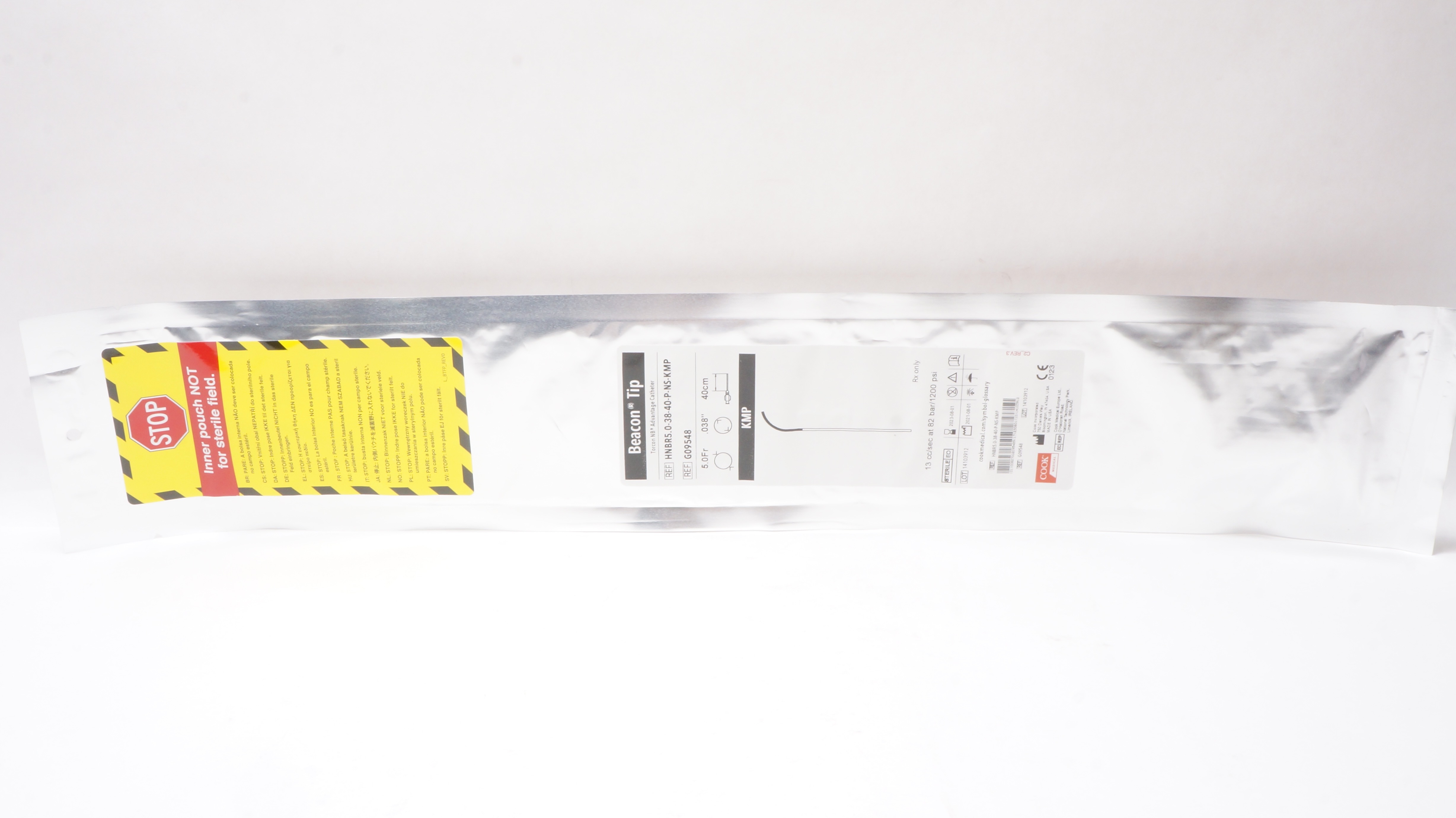 Cook G09548 Beacon Tip KMP Torcon NB Advantage Cath. 5.0Fr x .038inch x 40cm