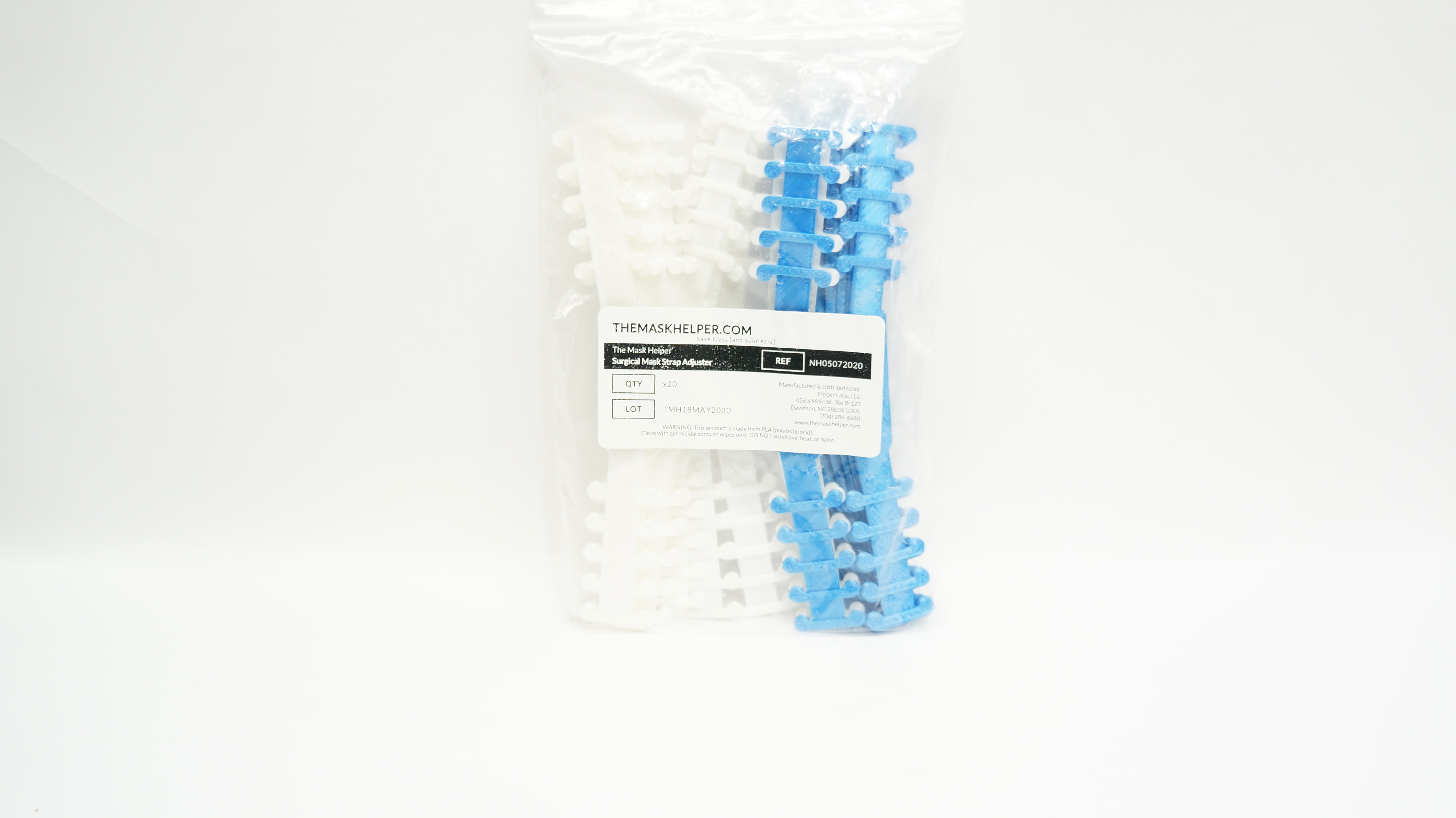 Ember Labs NH05072020 The Mask Helper Surgical Mask Strap Adjuster