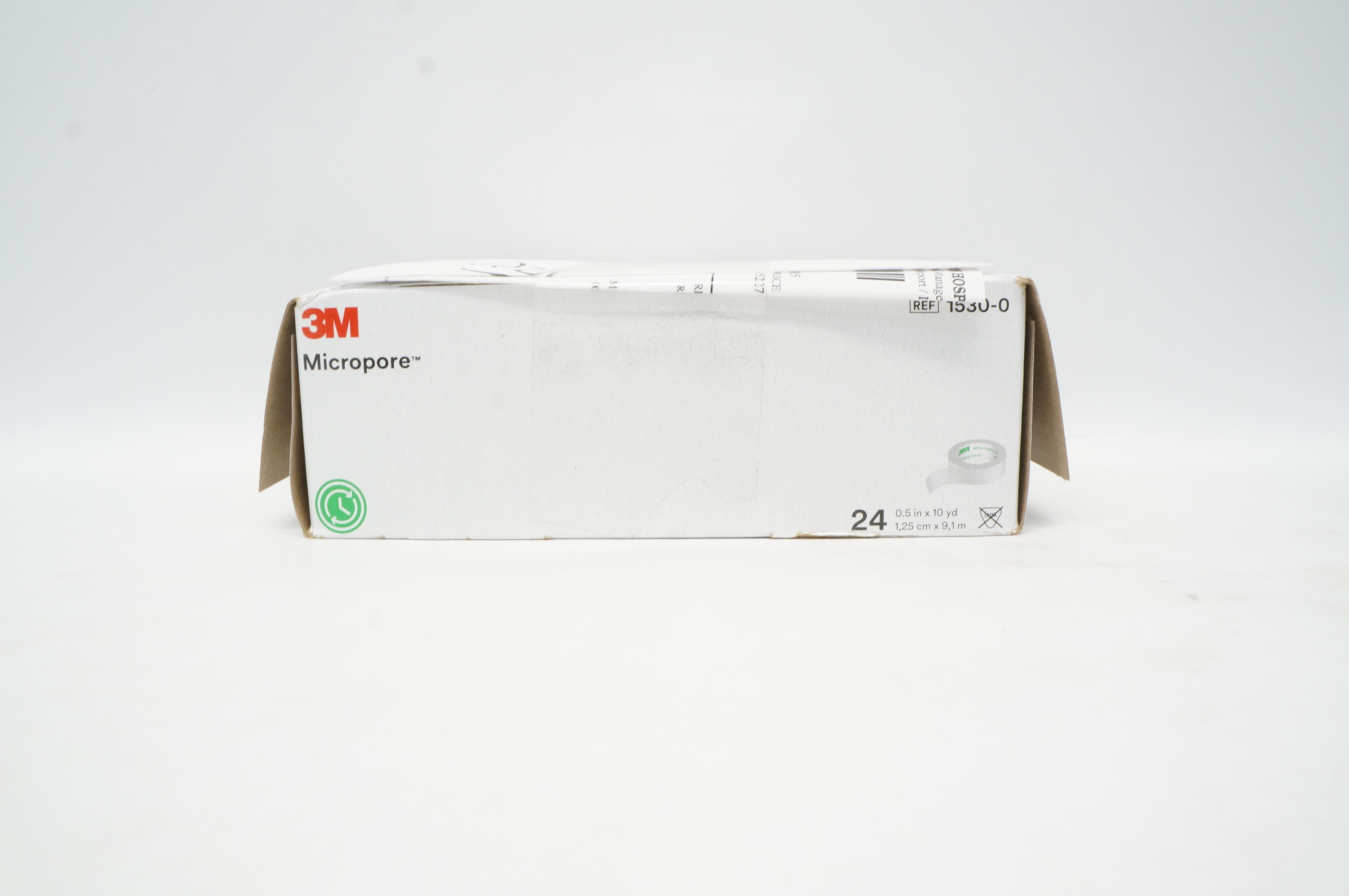 3M 1530-0 Micropore Surgical Tape 0.5inch x 10yd - Box of 24