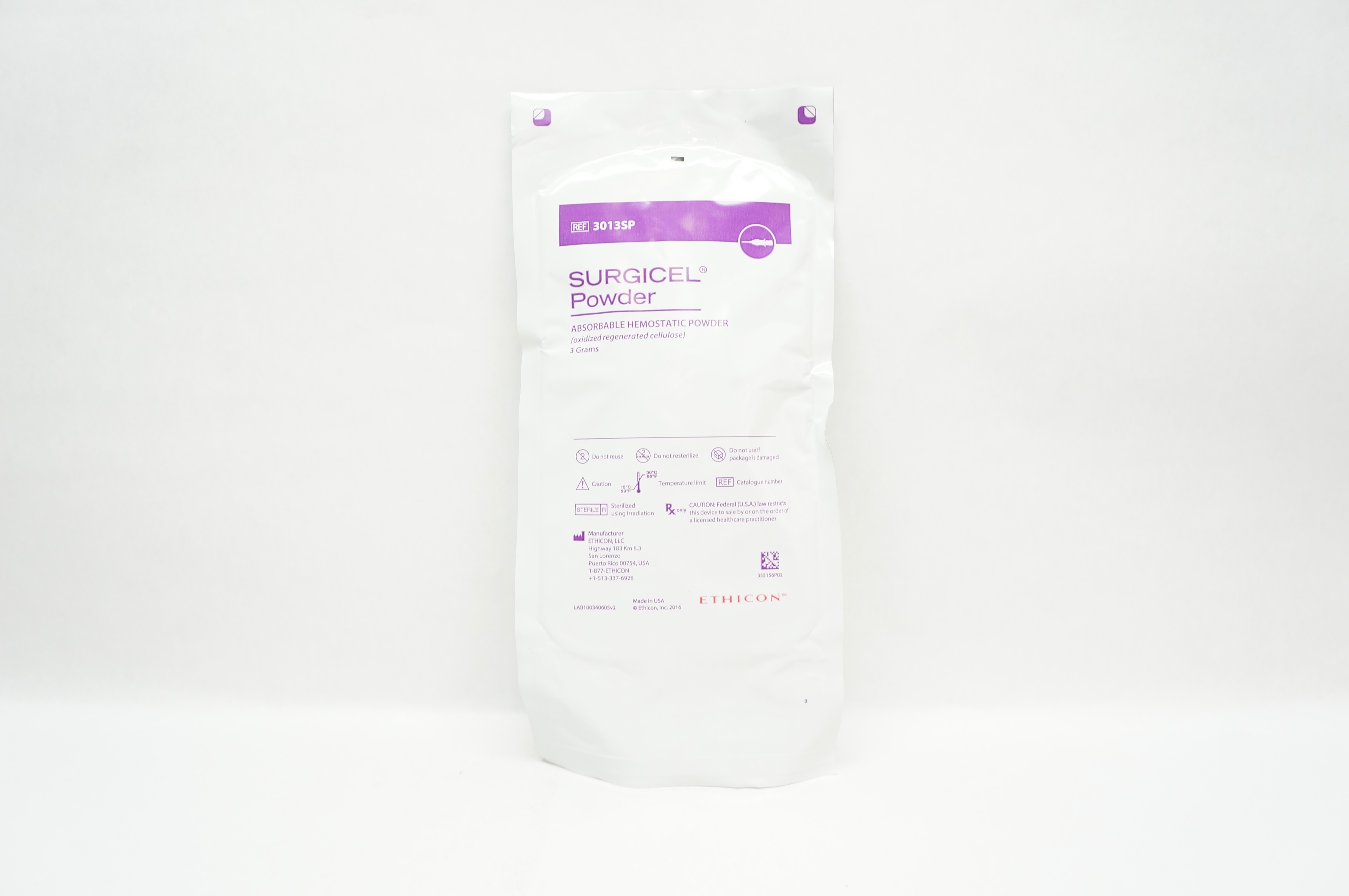 Ethicon 3013SP Surgicel Powder Absorbable Hemostatic Powder 3 Grams (x)