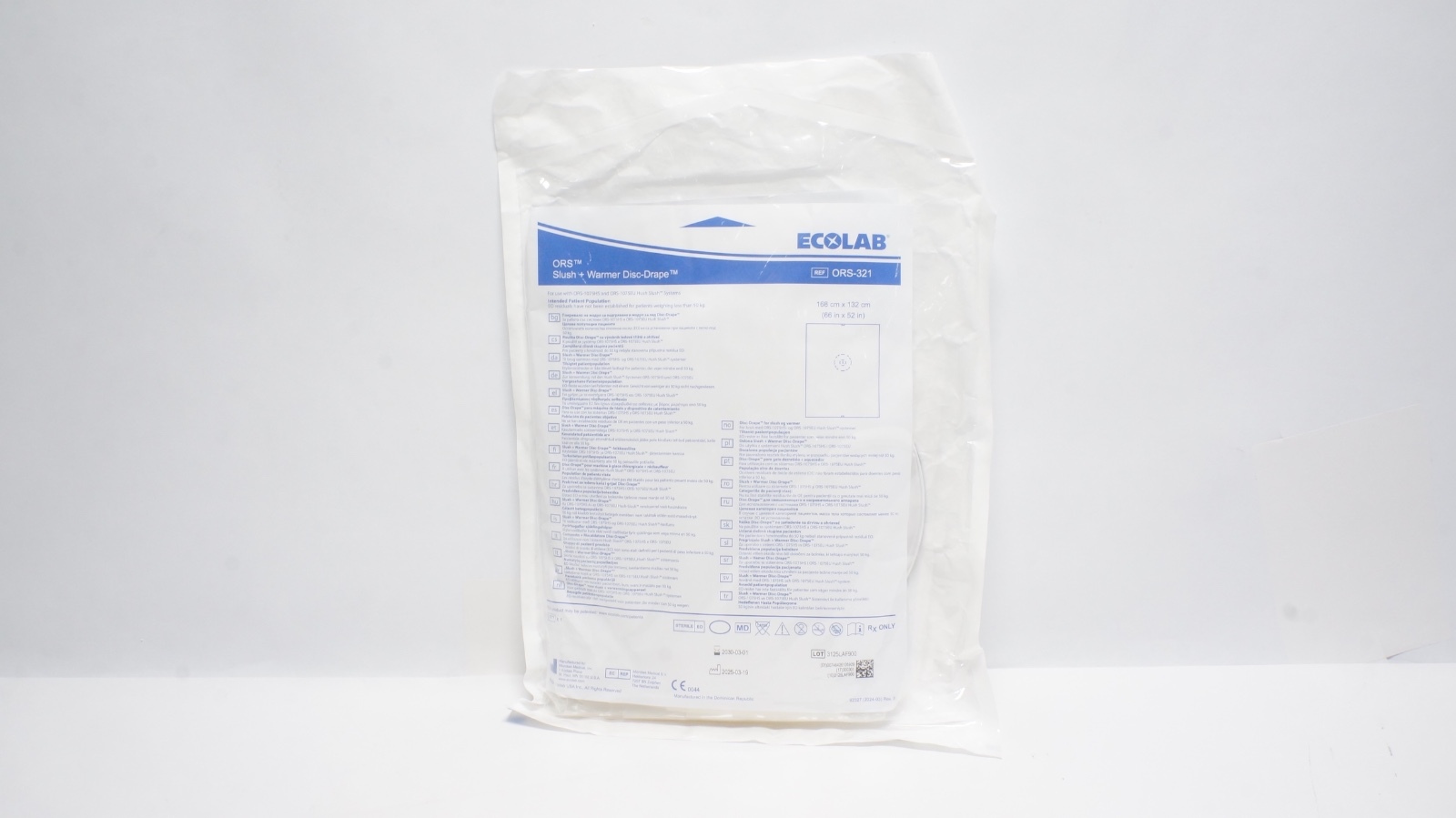 Ecolab ORS-321 Slush + Warmer Disc-Drape 168x132cm
