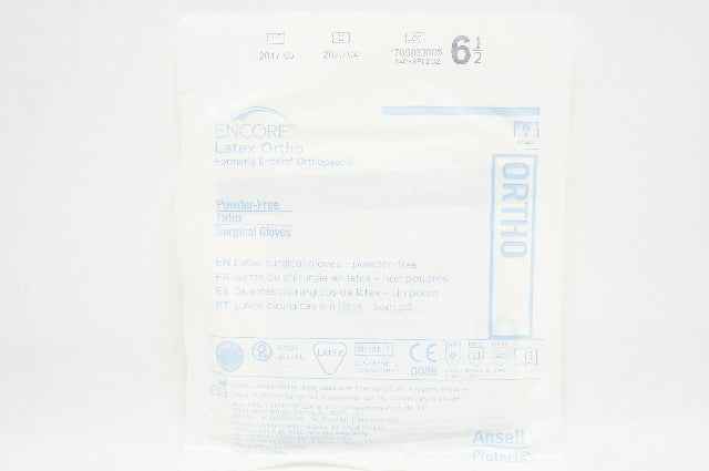Ansell 5788002 Encore Ortho Latex Surgical Gloves, Size 6-1/2 (x)