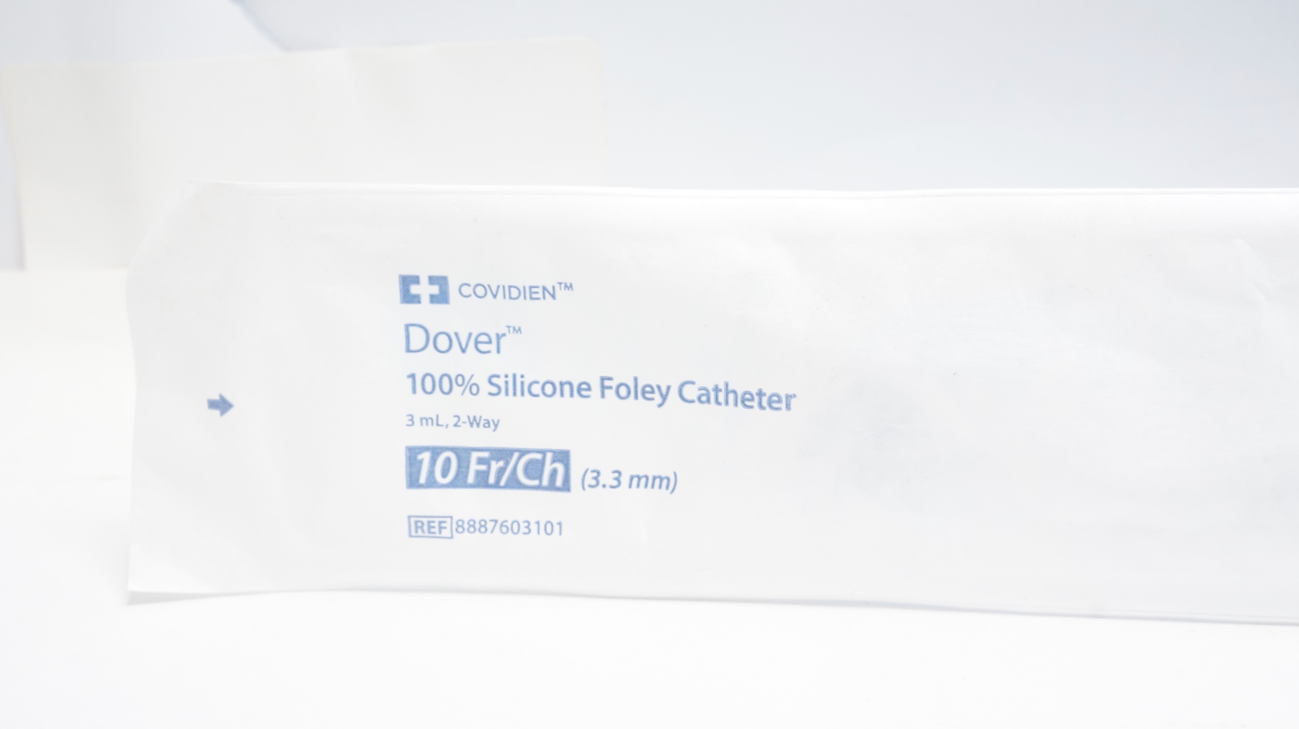 Covidien 8887603101 Dover Silicone Foley Cath. 10Fr/Ch 2-Way, 3mL
