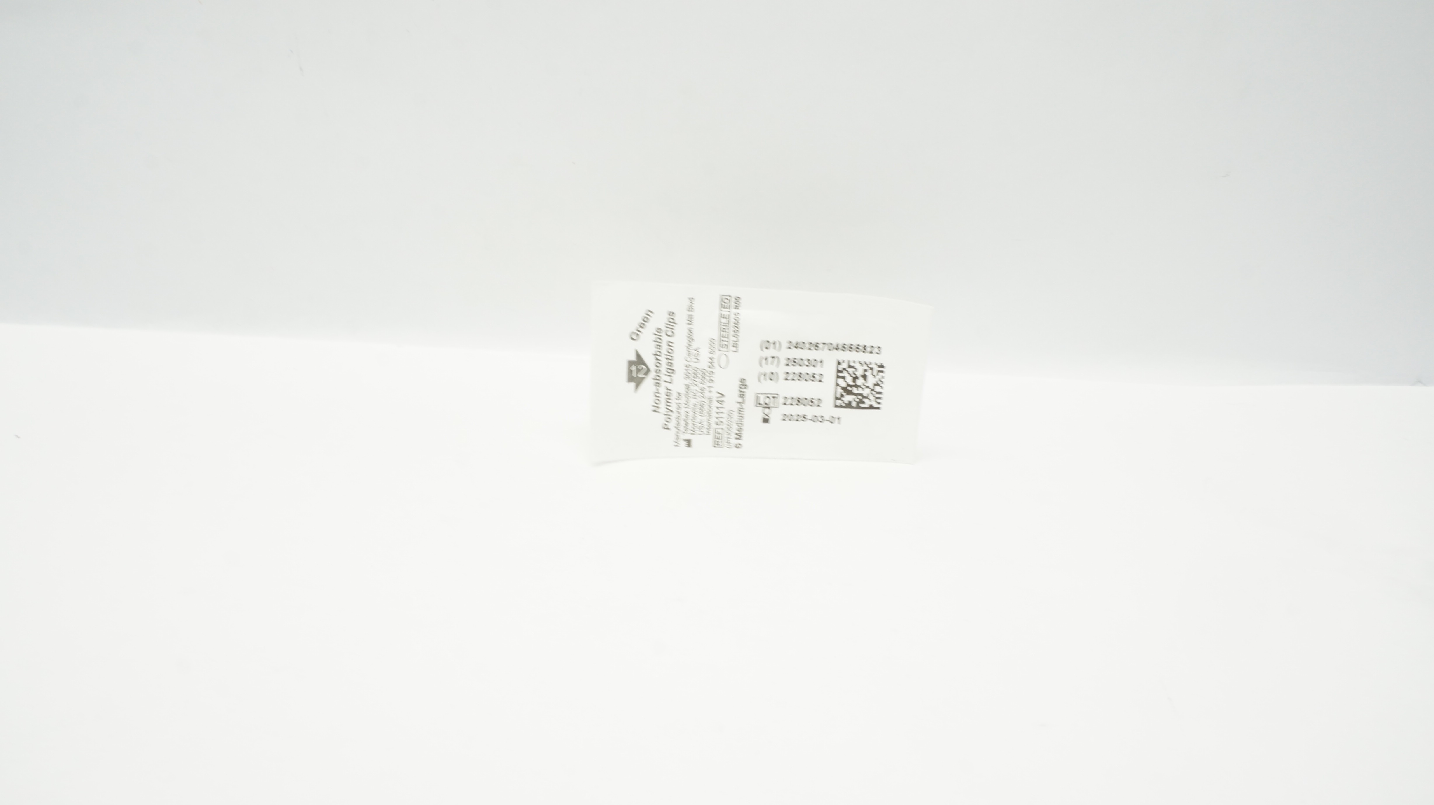 Teleflex 51114V Polymer Ligation Clips, 6 Med-Large