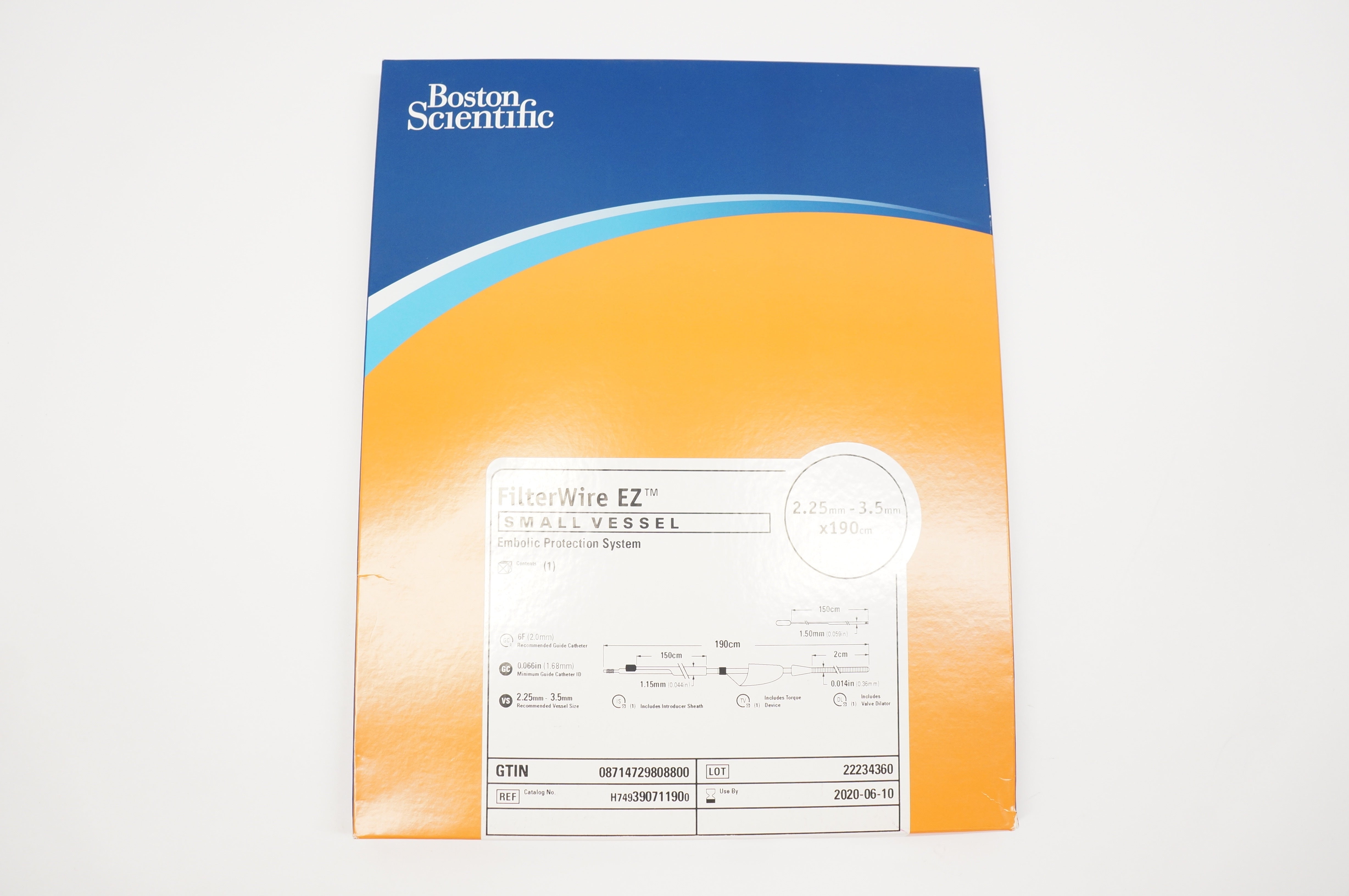 Boston Scientific 39071190 FilterWire EZ Small Vessel 2.25mm - 3.5mm x 190cm (x)