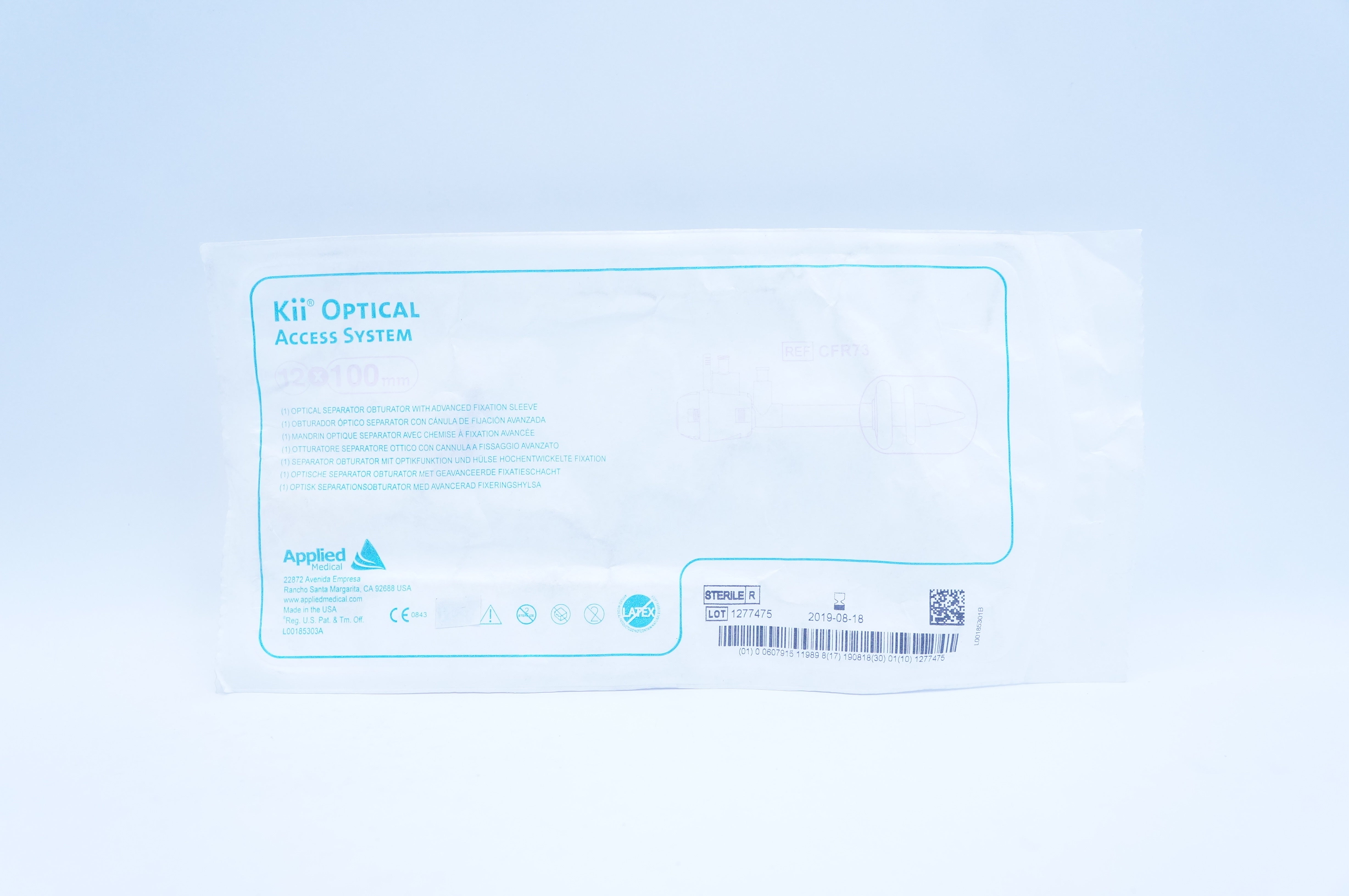 Applied Medical CFR73 Kii Optical Separator Obturator 12 x 100mm (x)