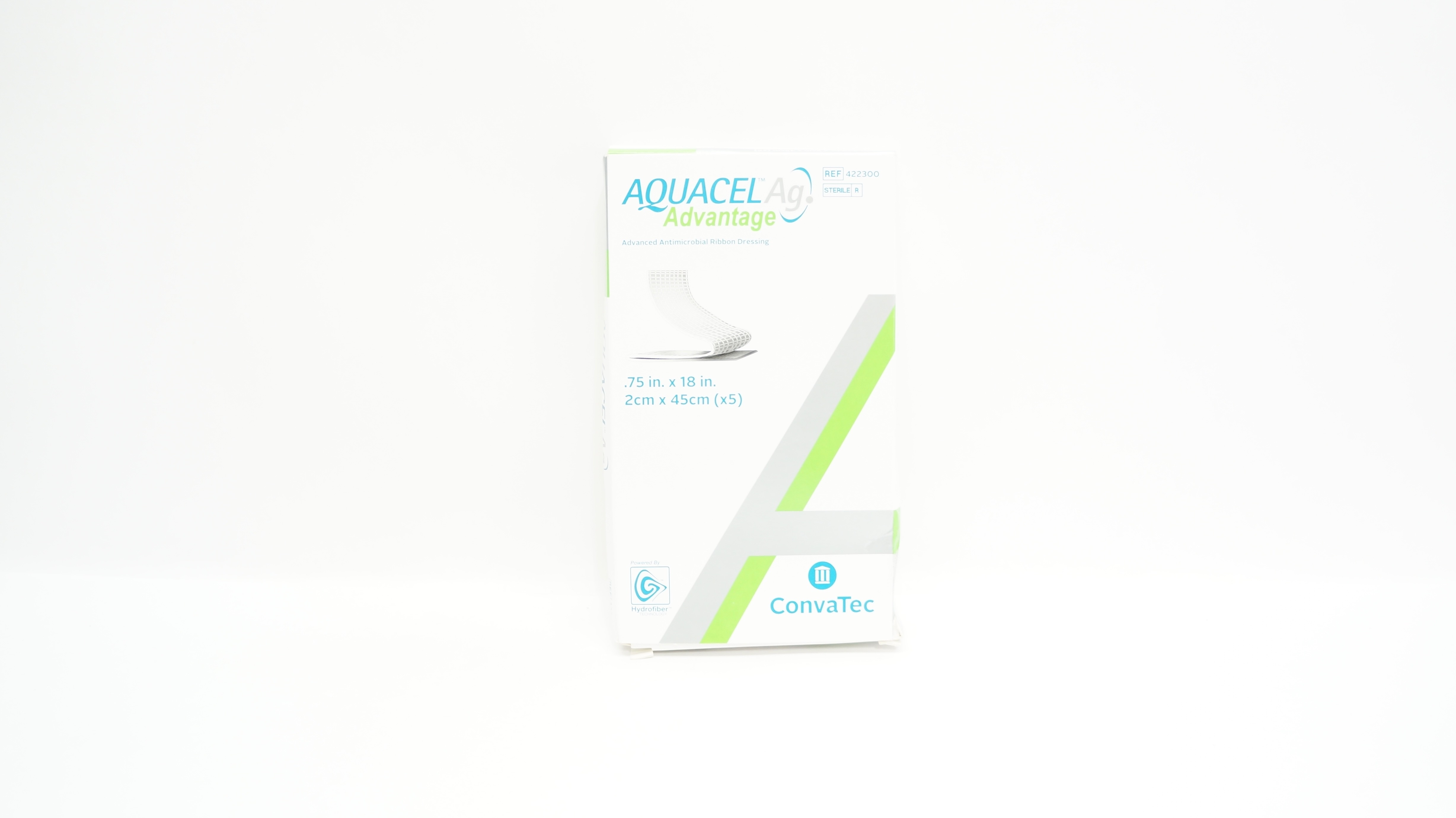 ConvaTec 422300 Aquacel Advanced Antimicrobial Ribbon Dressing 0.75x18in-Box of5