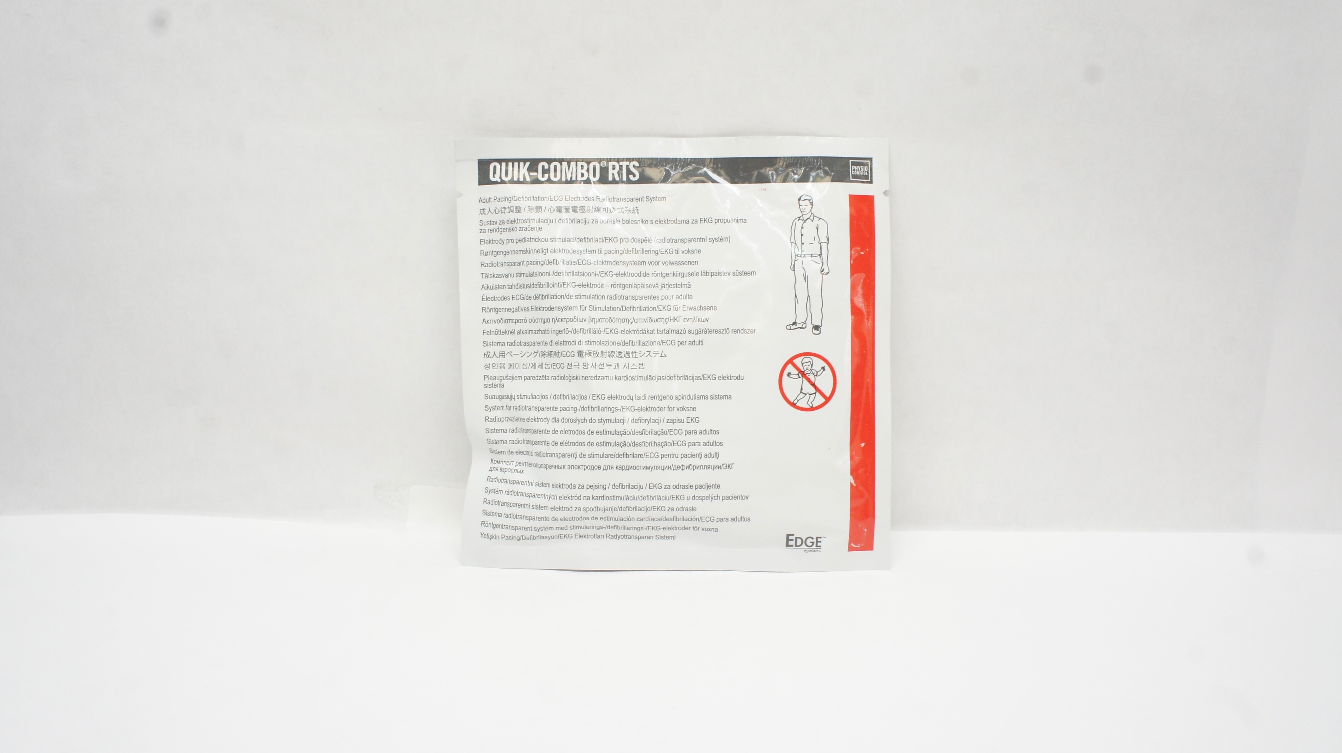 Physio Control 11996-000090 Quik-Combo RTS Pacing ECG Electrodes