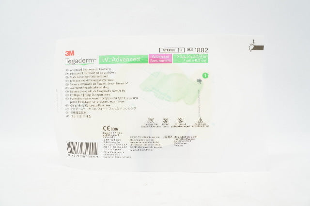 3M 1882 Tegaderm IV Advanced Securement Dressing, 2-3/4 inch x 3-3/8 inch (x)