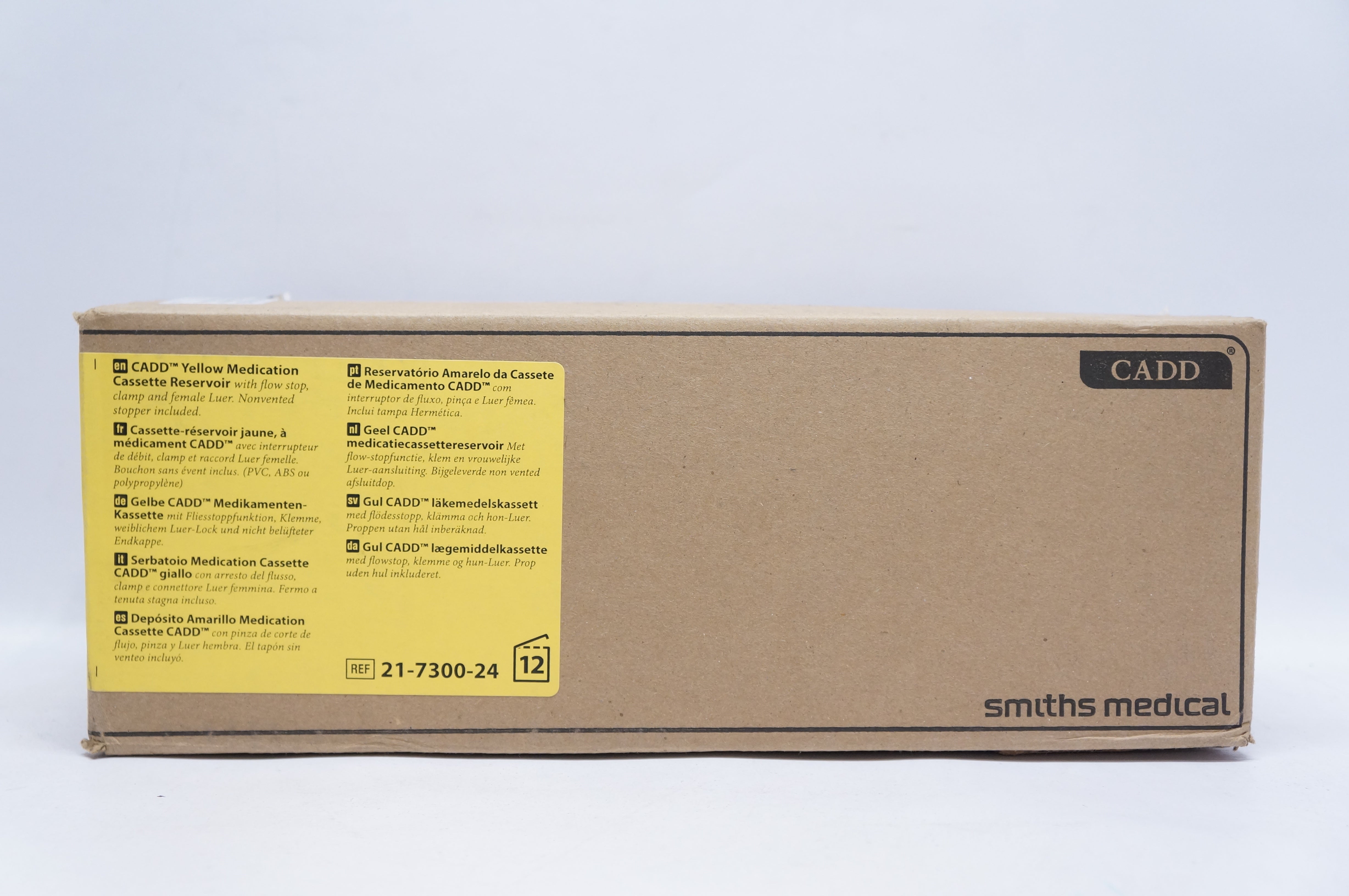 Smiths Medical 21-7300-24 CADD Medication Cassette 100mL - Box of 12