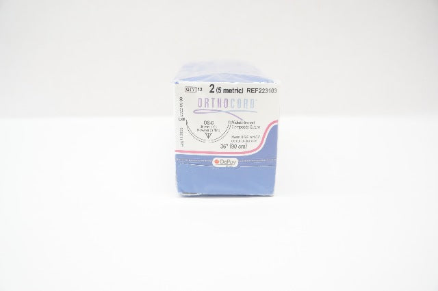 DePuy 223103 2 Orthocord OS-6 36mm 1/2c Reverse Cutting, 36inch (x) - Box of 12