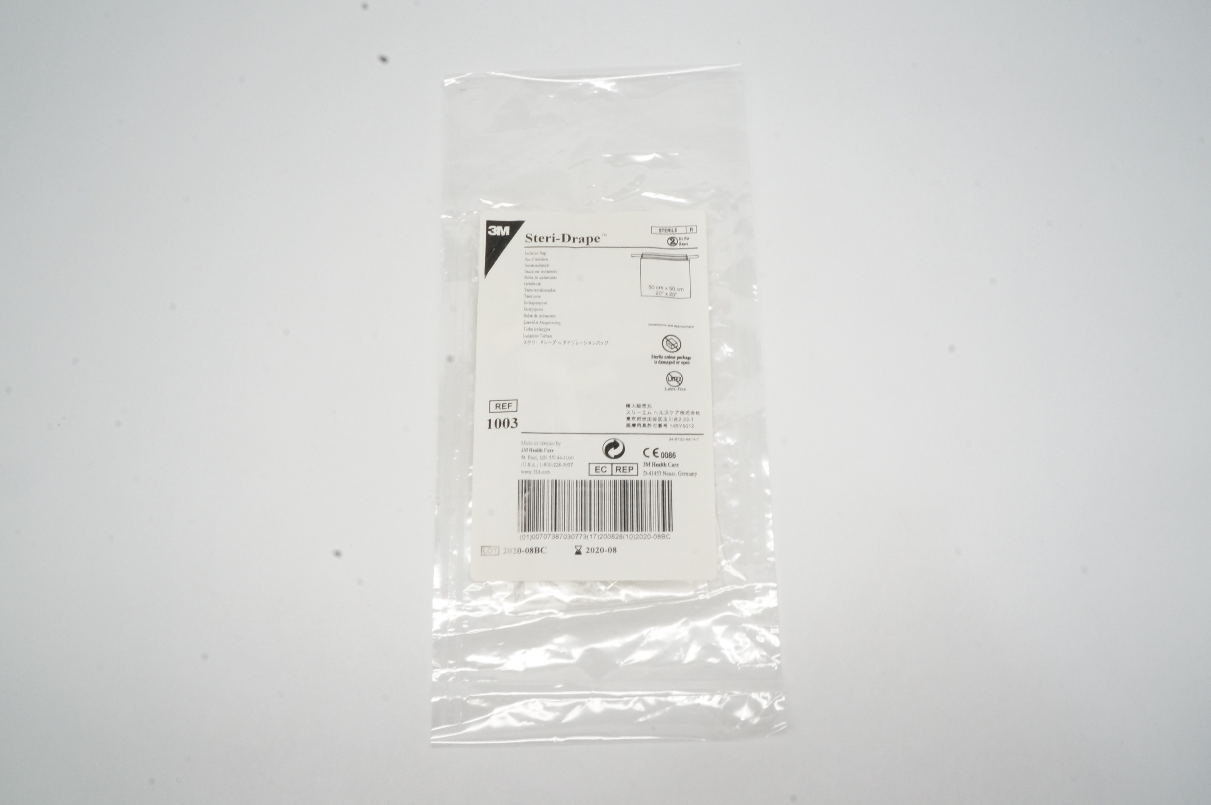 3M 1003 Steri-Drape Isolation Bag 20inch x 20inch (x)