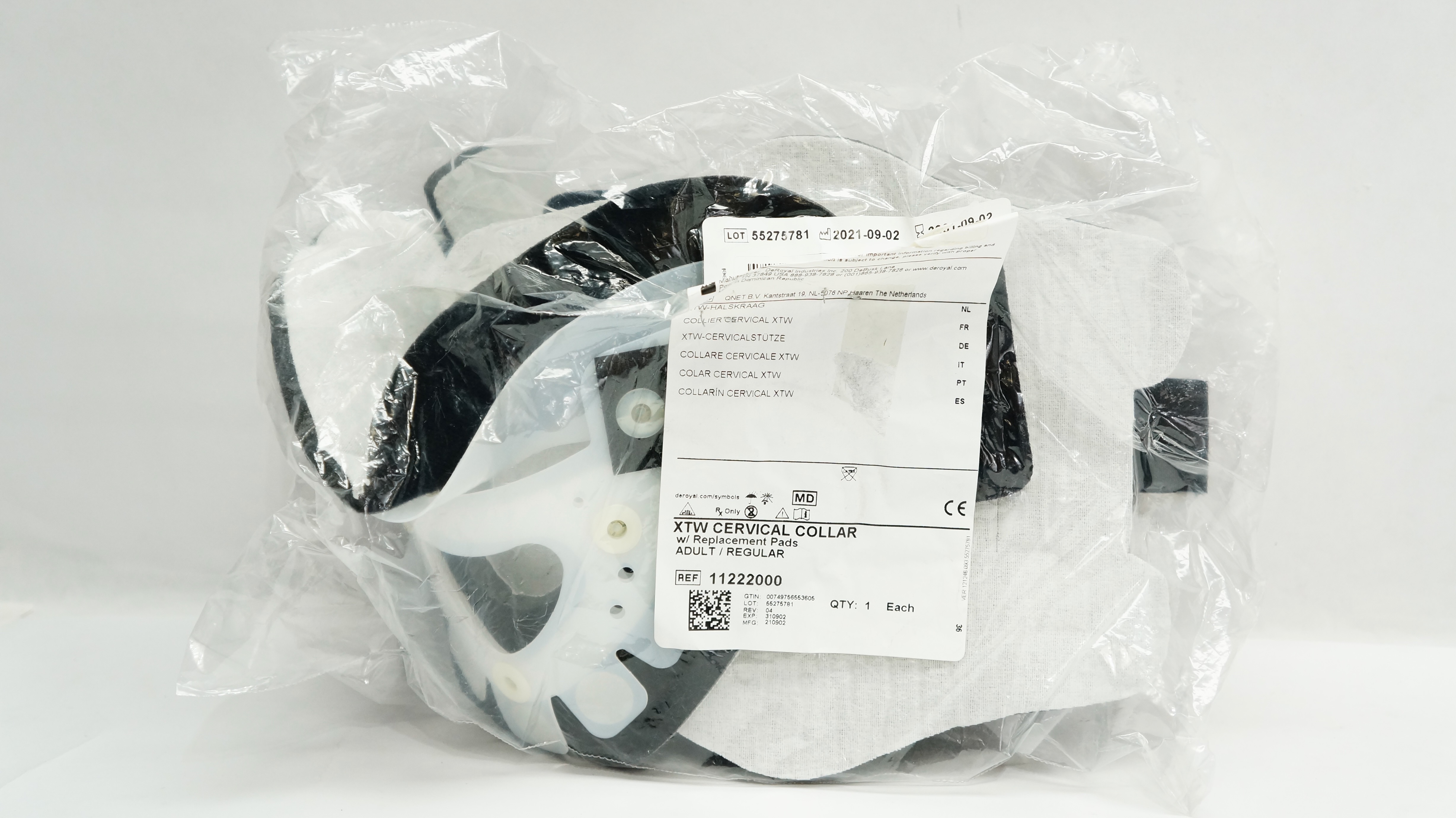 DeRoyal 11222000 XTW Cervical Collar Adult/Regular