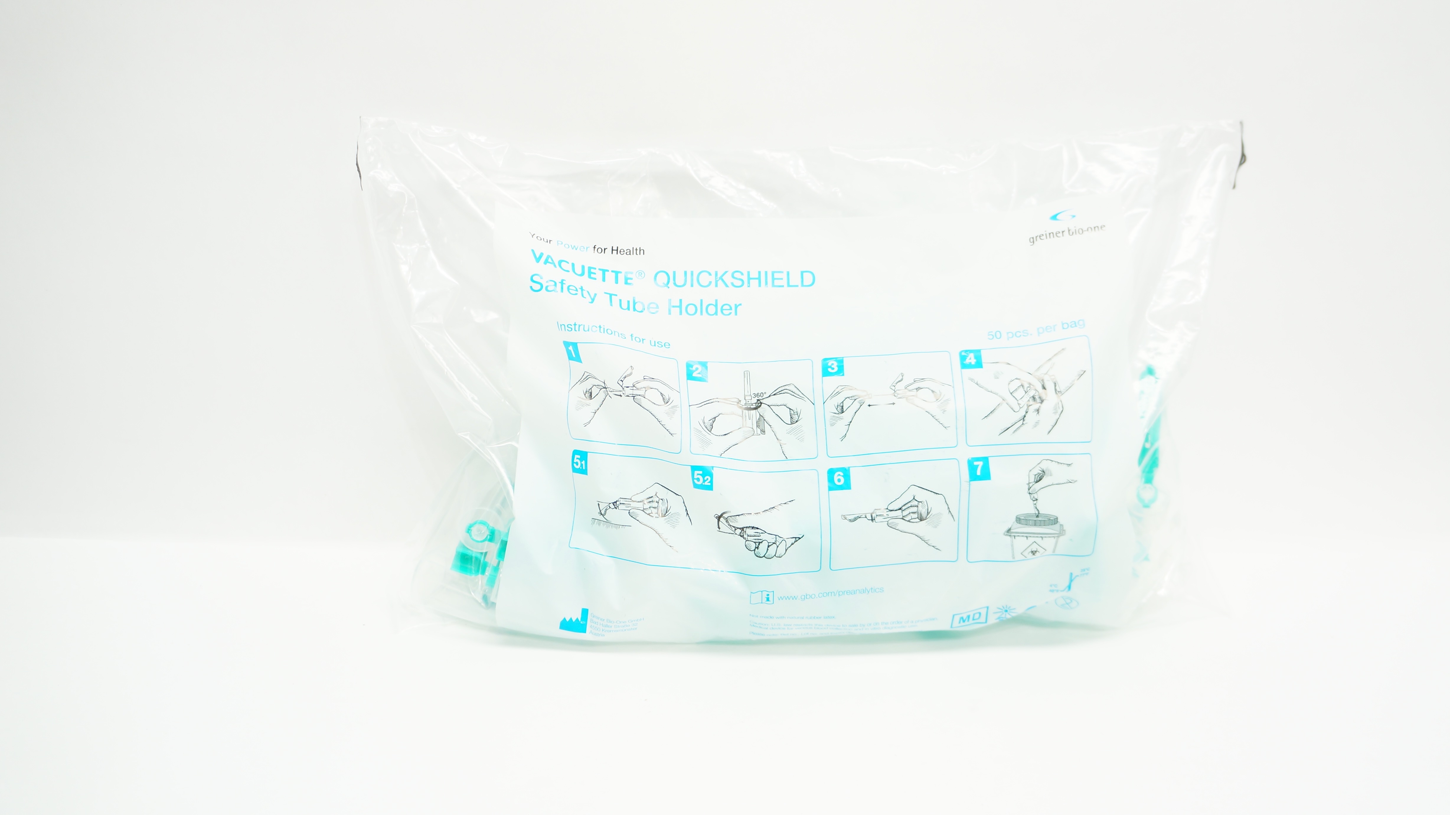 Greiner Bio-One 450230 VACUETTE QUICKSHIELD Safety Tube Holder - Pack of 50