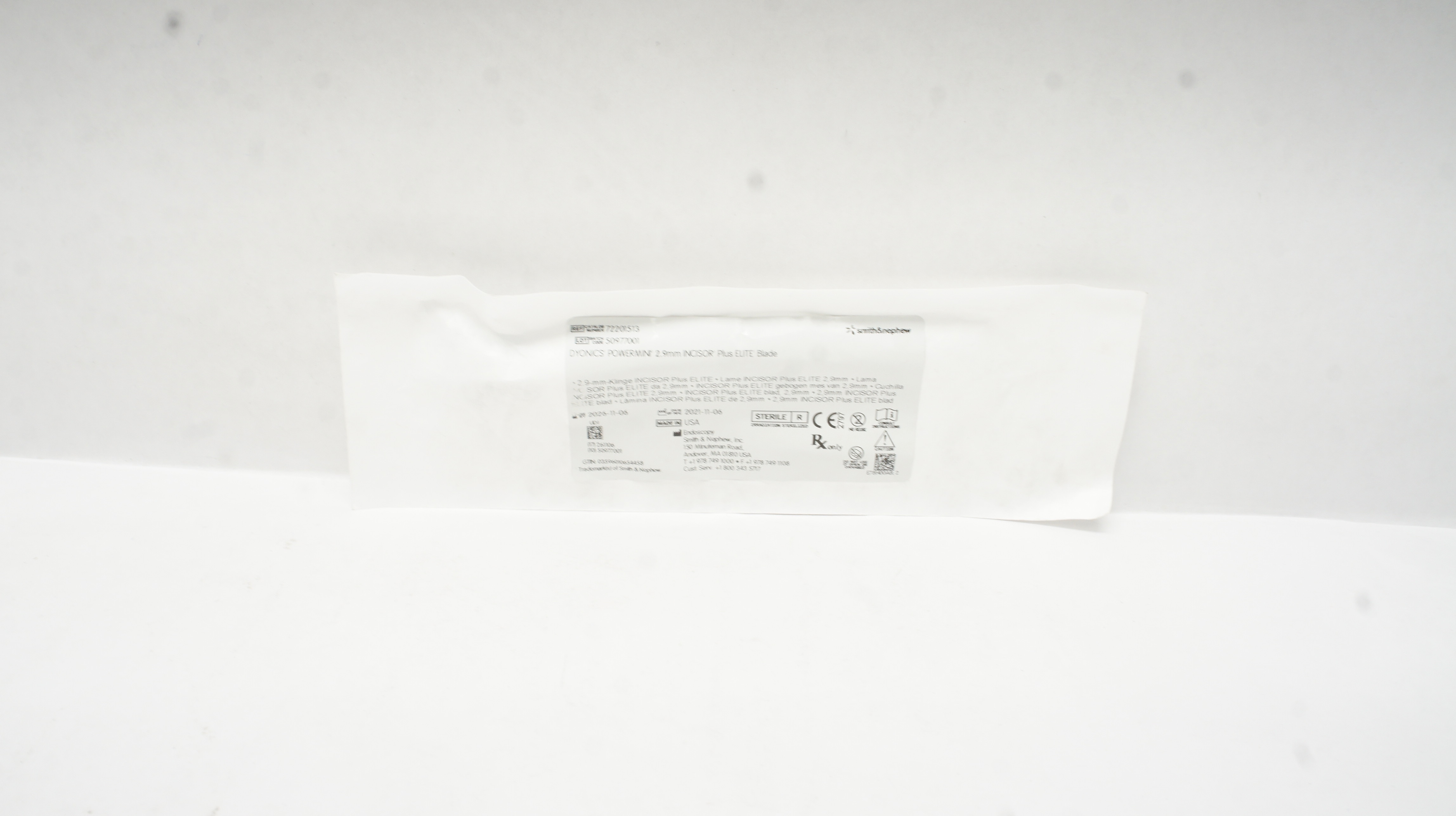 Smith&Nephew 72201513 Dyonics Powermini Incisor Plus Elite Blade 2.9mm