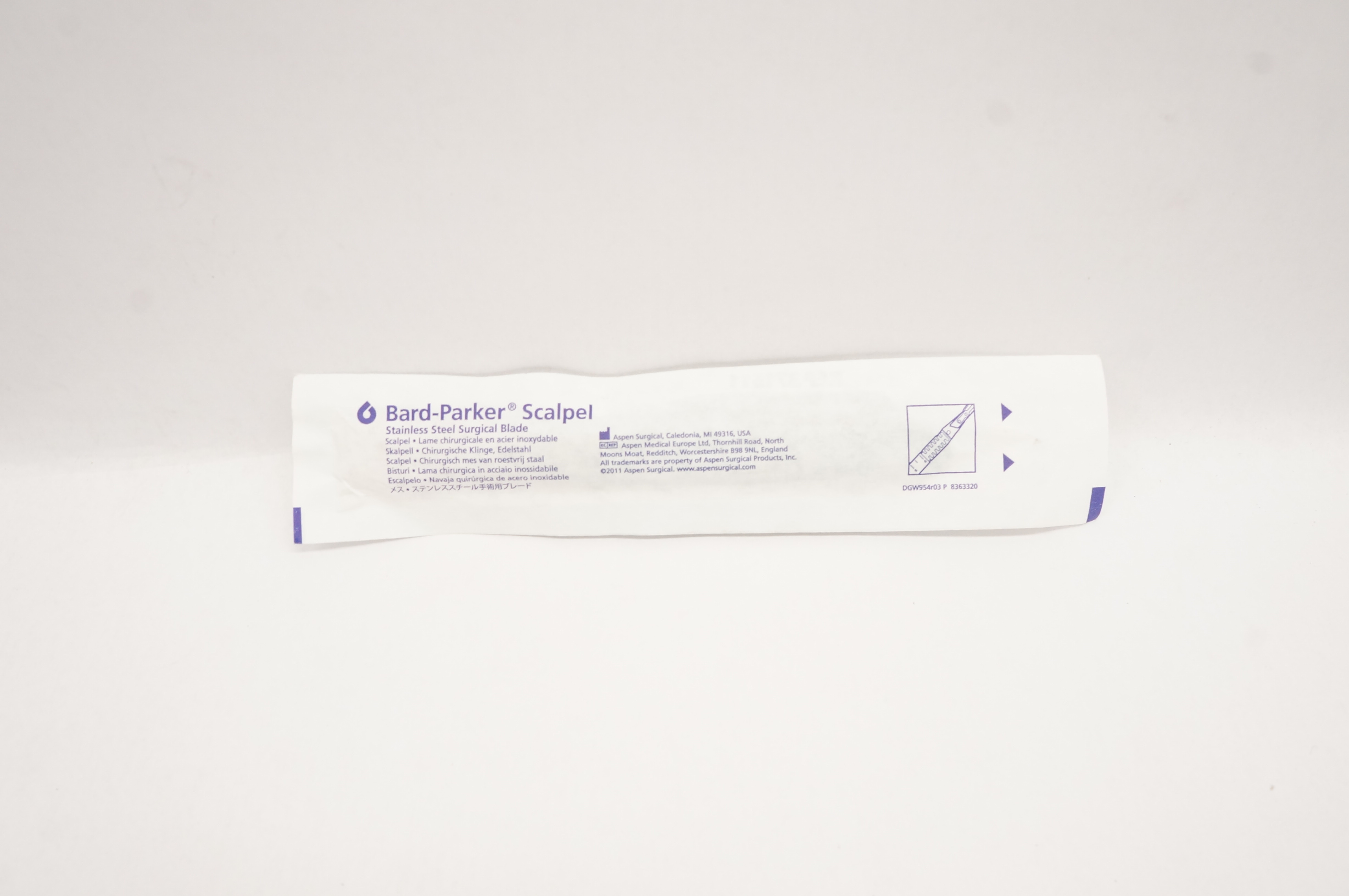 Aspen Surgical 371611 Bard-Parker Stainless Steel Surgical Blade Scalpel # 11(x)