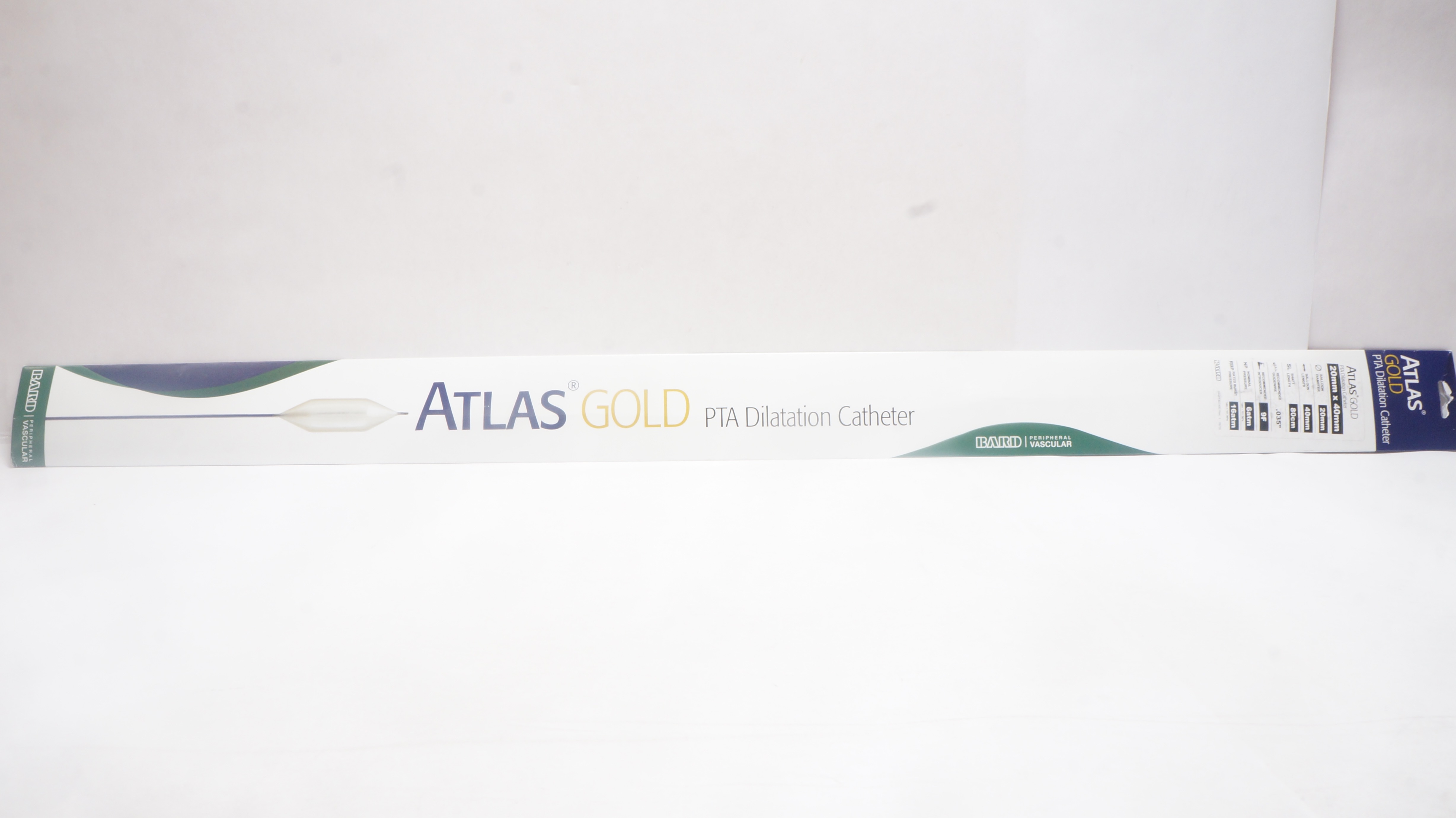 Bard ATG80204 Atlas Gold PTA Dilatation Catheter 20mm x 40mm (x)