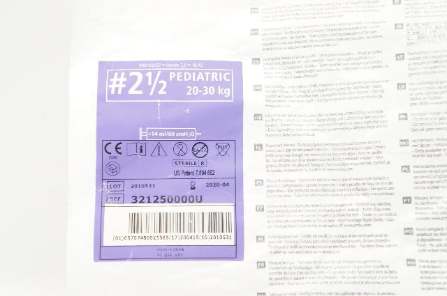 Ambu 321250000U AuraOnce Pediatric Sterile Laryngeal Mask